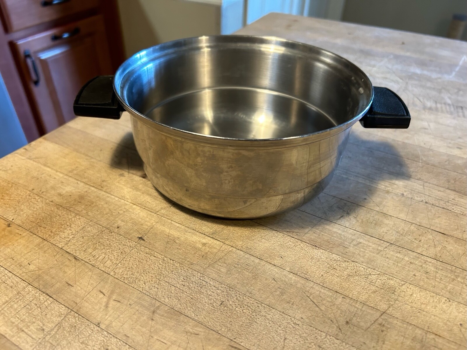 Vintage Double Broiler Insert Approx 7 1/4″ top Diam. Double Handles