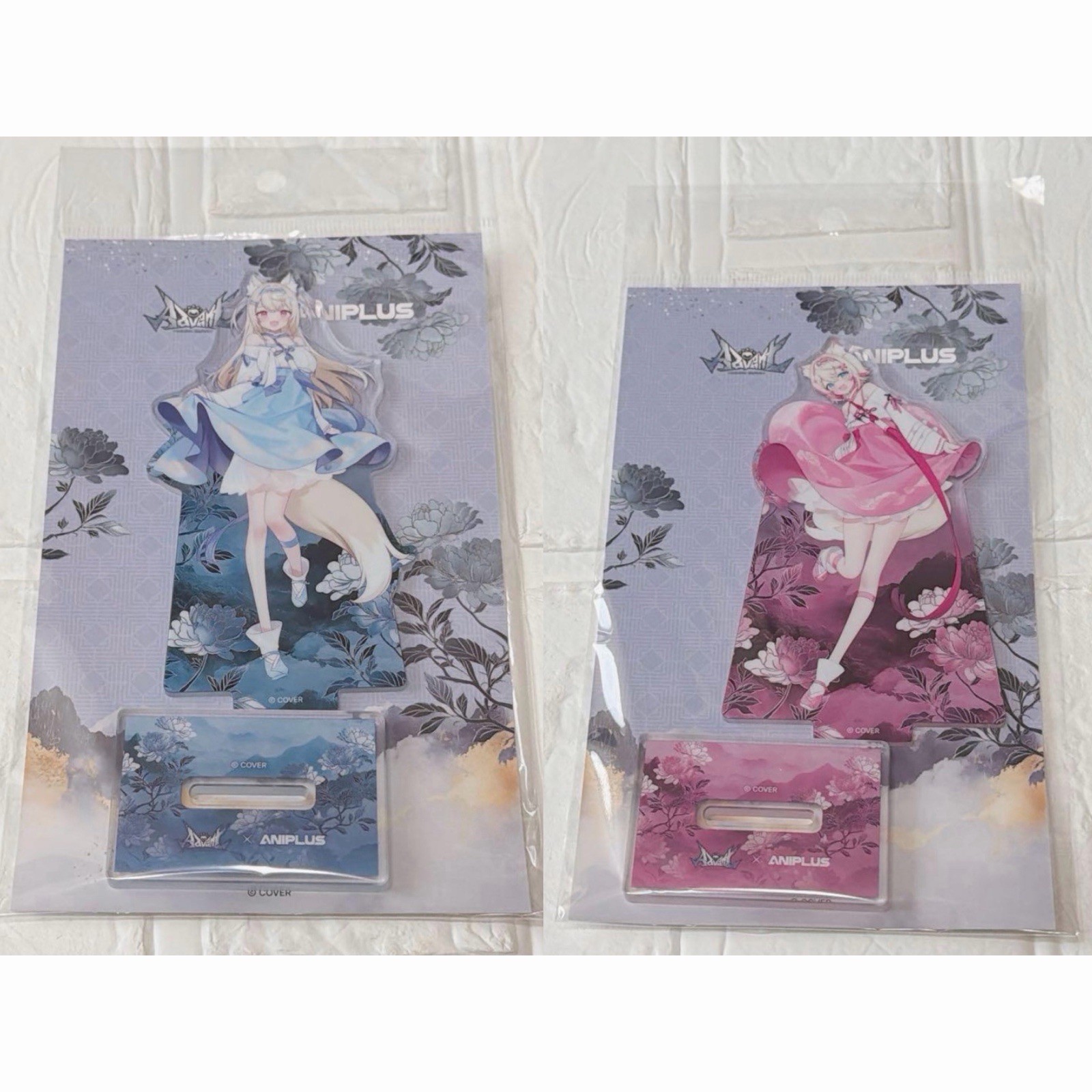 Hololive Advent × ANIPLUS FUWAMOCO Acrylic Stand Set Fuwawa Mococo Korea