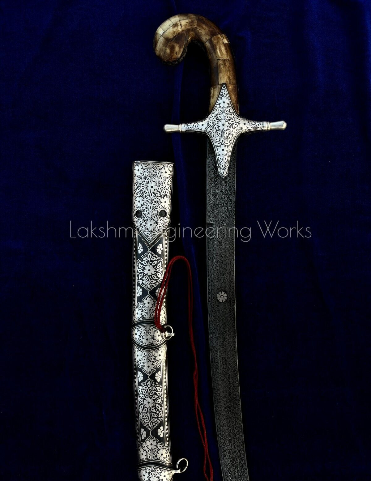 Arabian Sword , Camelbone hilt, kilij hilt, damascus steel blade, Kilij Handle