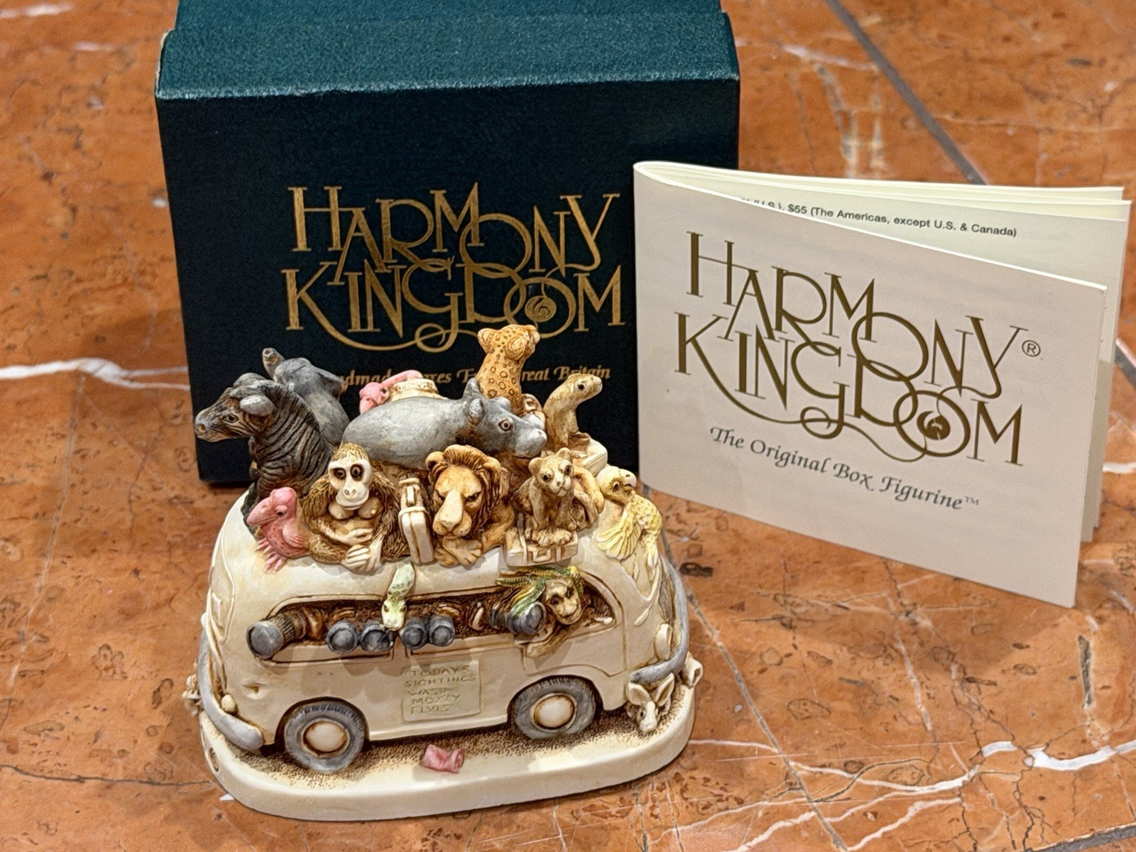 HARMONY KINGDOM ED’S SAFARI II TJSA2 PETER DRIVING 1998 NEW NIB