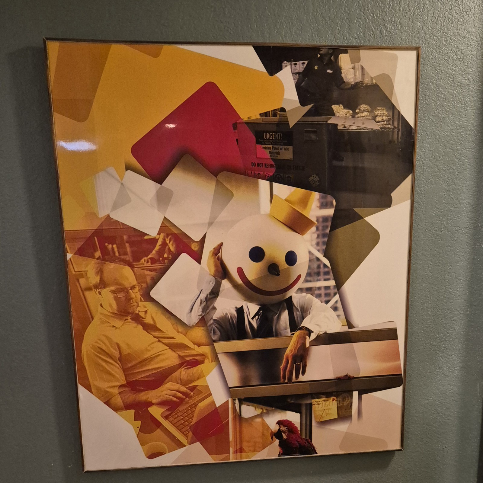 Jack-In-The Box Handling Big Burger & Taco Business Dining Room Art