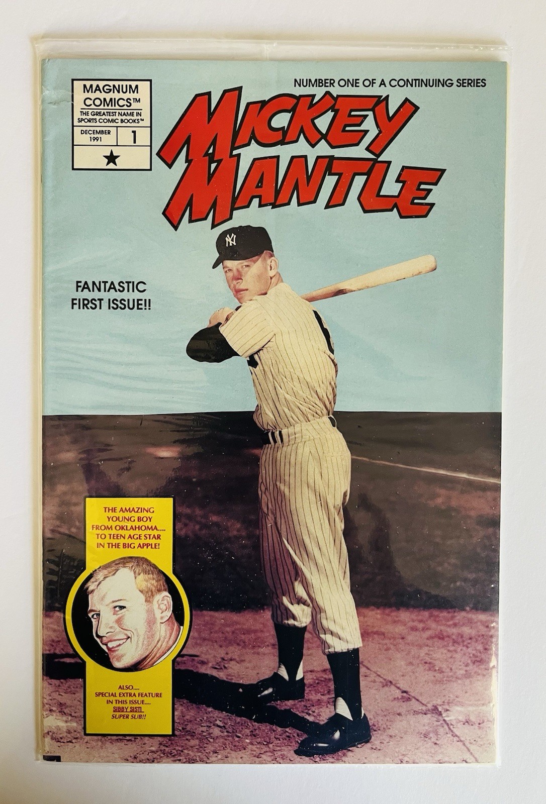 Mickey Mouse Mantle-Baseball’s Greatest Heroes #1 Polybagged