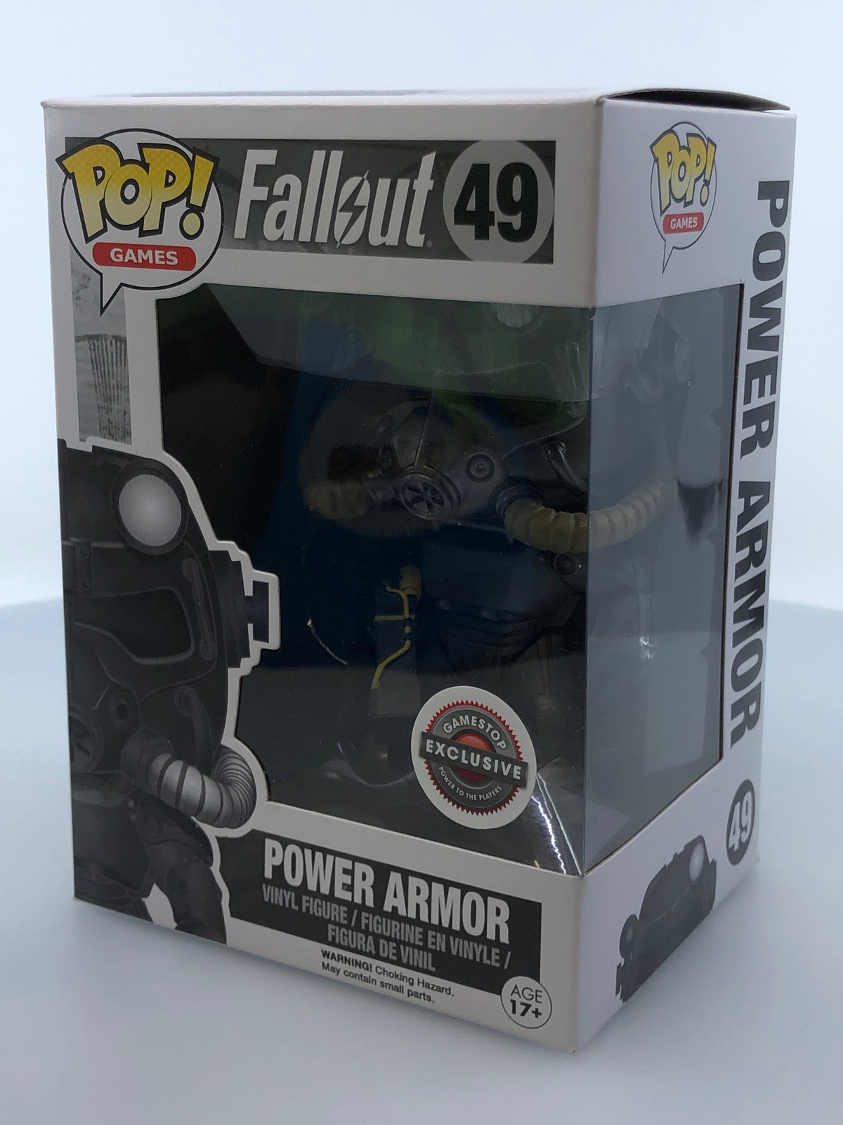 Funko POP! Fallout Power Armor Black & White #49 EB Games Exclusive NOT MINT