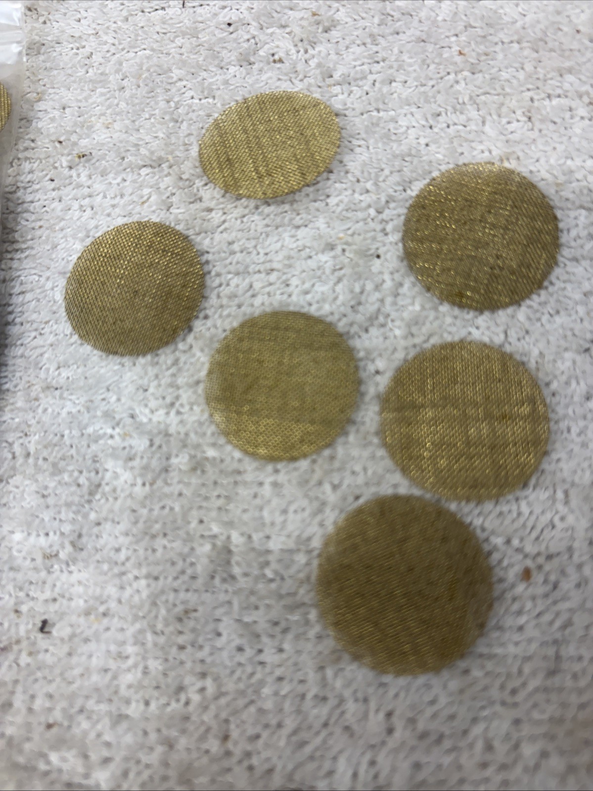 180 One Inch Round Brass Mesh Pipe Screens