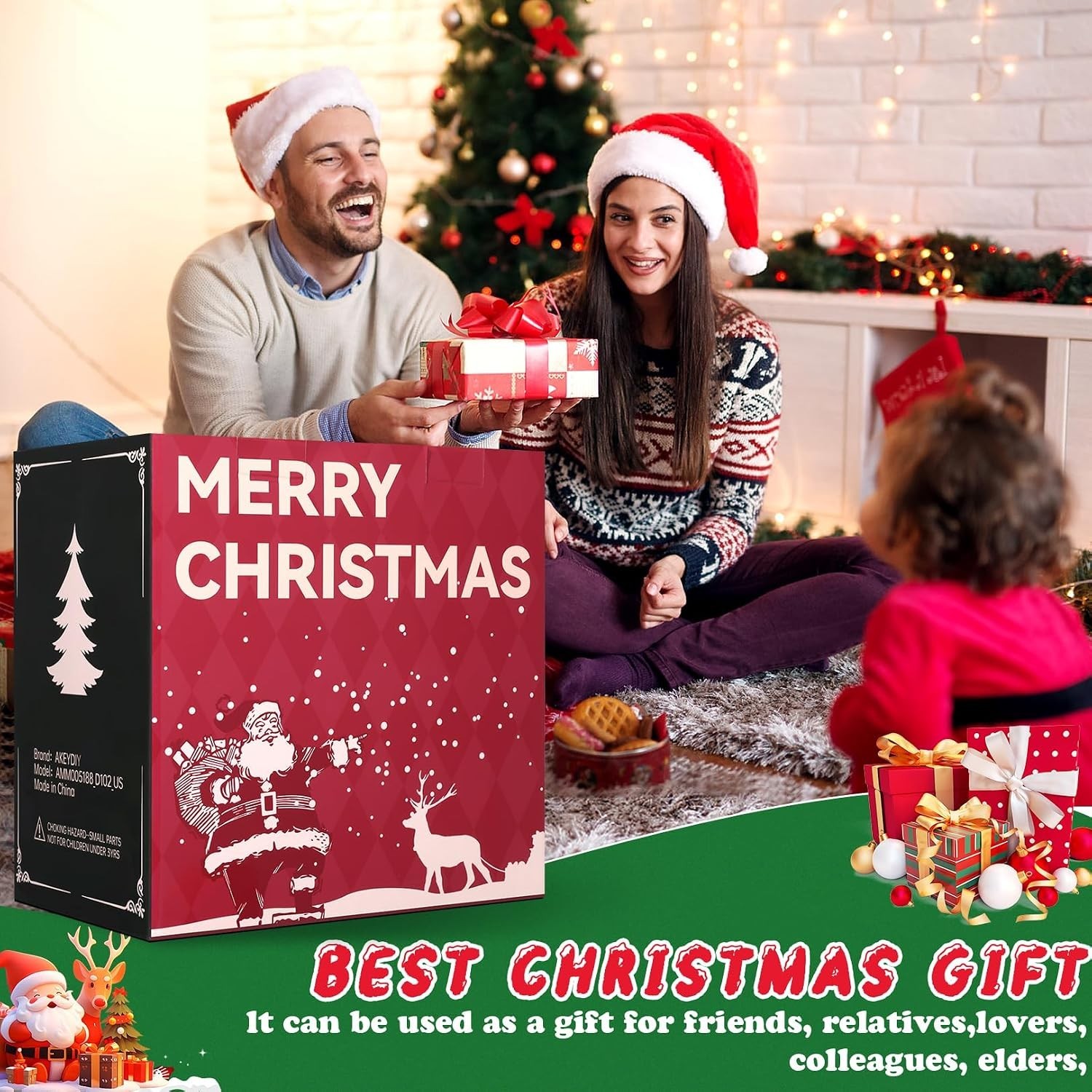 10.3Ft Christmas Inflatable Archway Outdoor Decoration, Blow up Giant Christm…