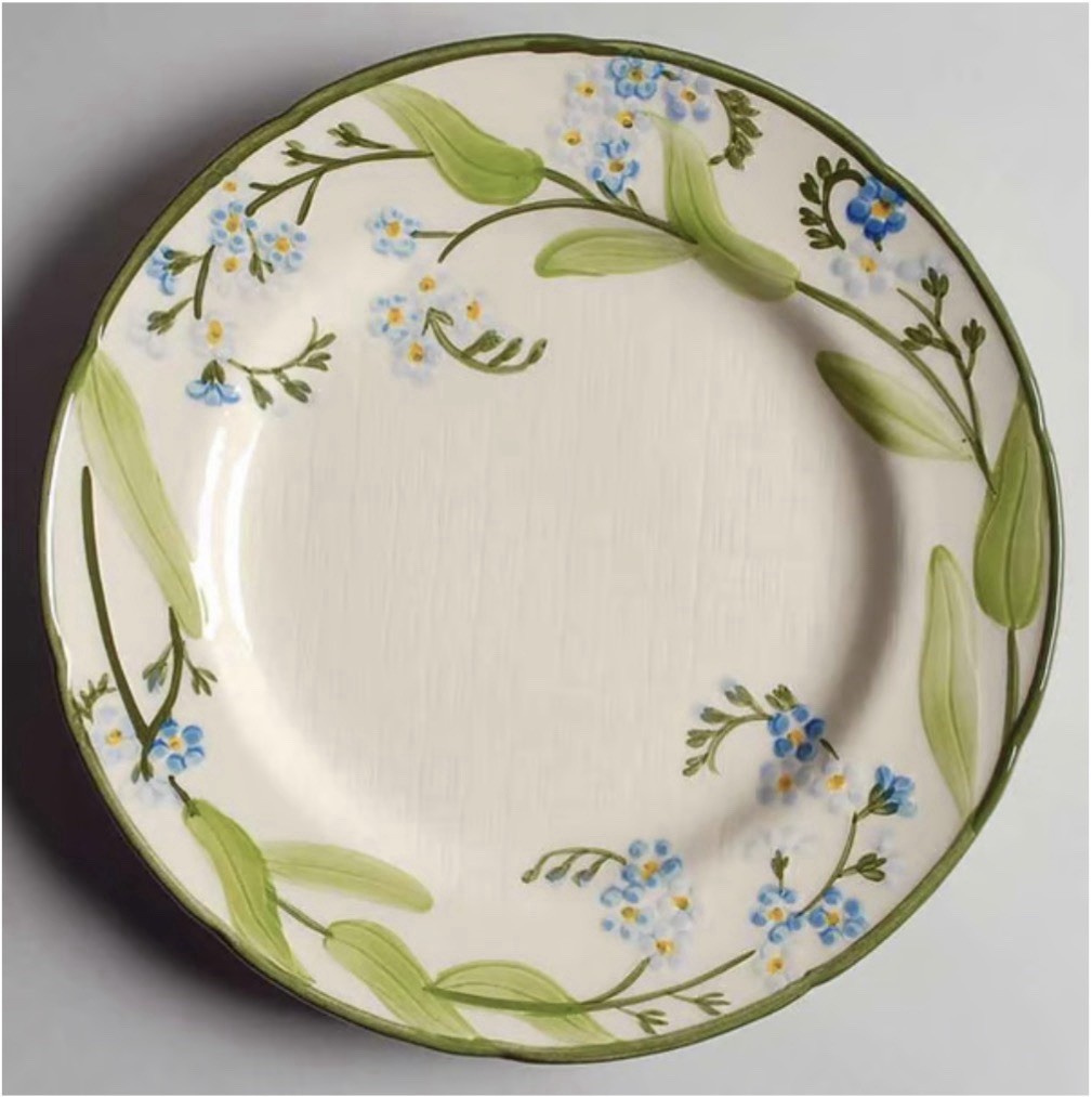 Franciscan “ Forget Me Not “ ~ DINNER PLATE 10”