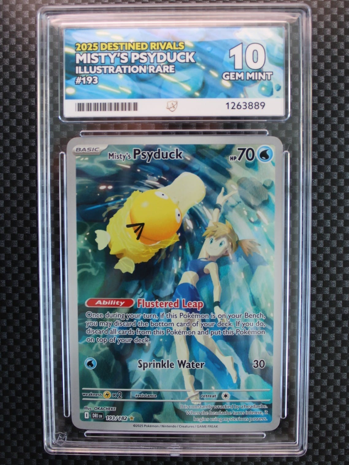 ACE 10 Misty’s Psyduck 193/182 Destined Rivals Illustration Rare Holo ACE 10