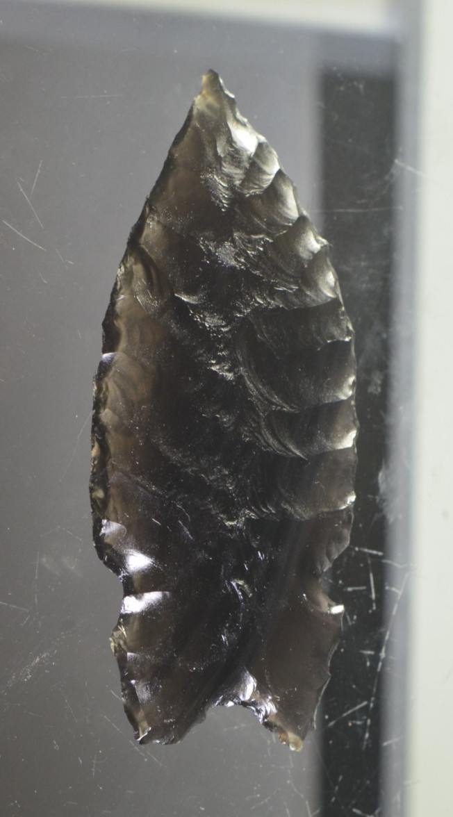 Authentic Modern Reproduction of Pre 1600 Pacific Northwest Obsidian Arrowhead