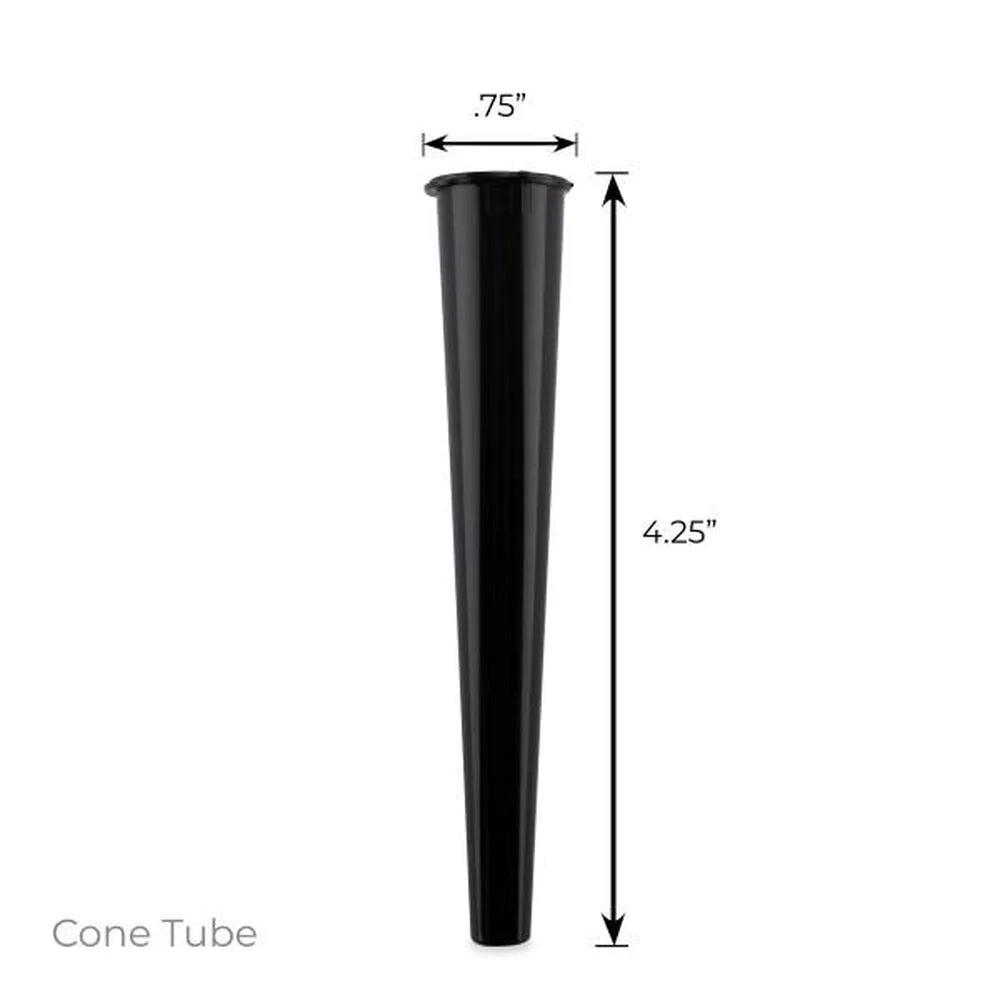 Authentic RAW Black 1 1/4 Size Pre-Rolled Cones 100 Pack & Fast Shipping US
