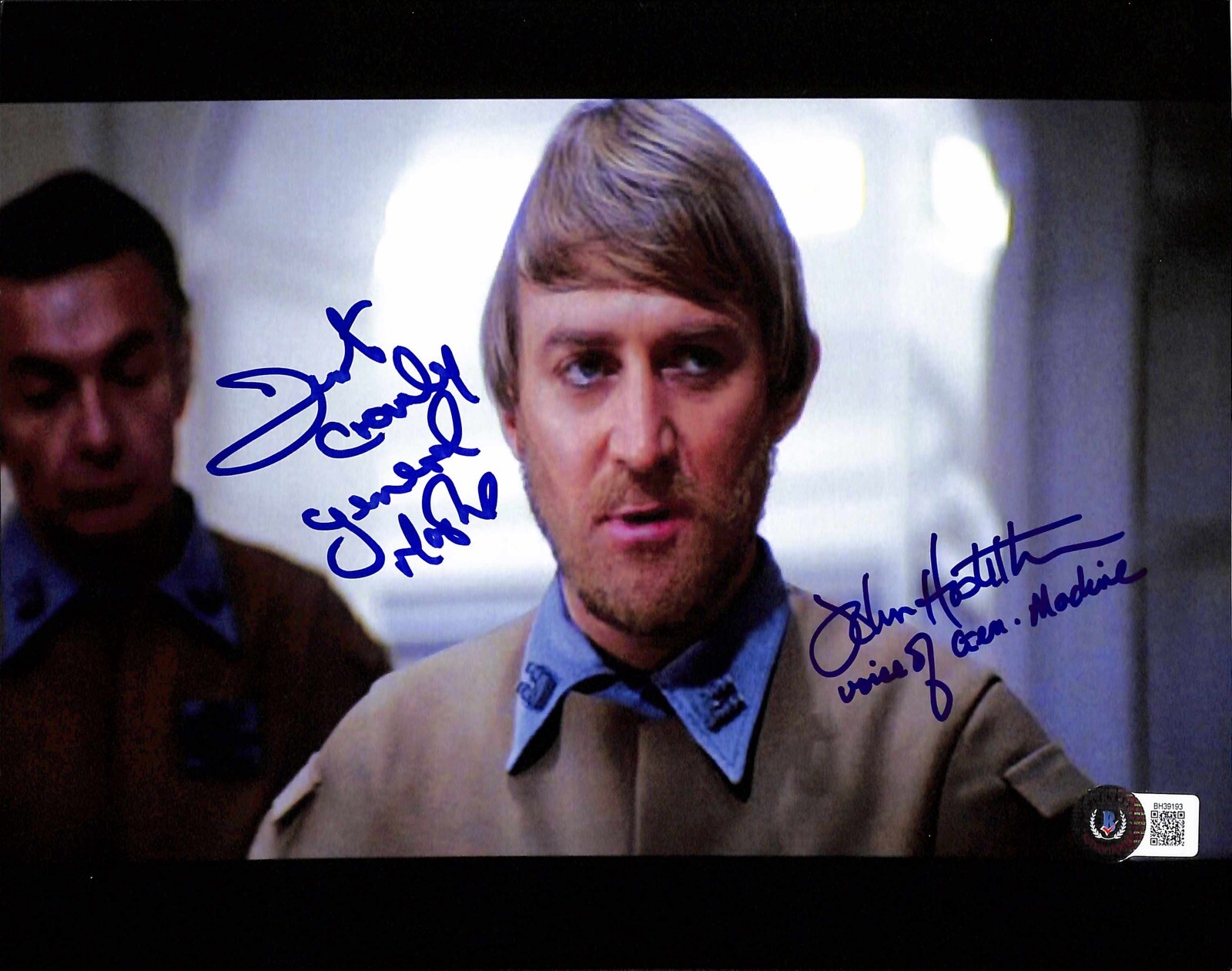 Dermot Crowley & John Hostettler General Madine SW ROTJ Signed 8×10 Photo BAS