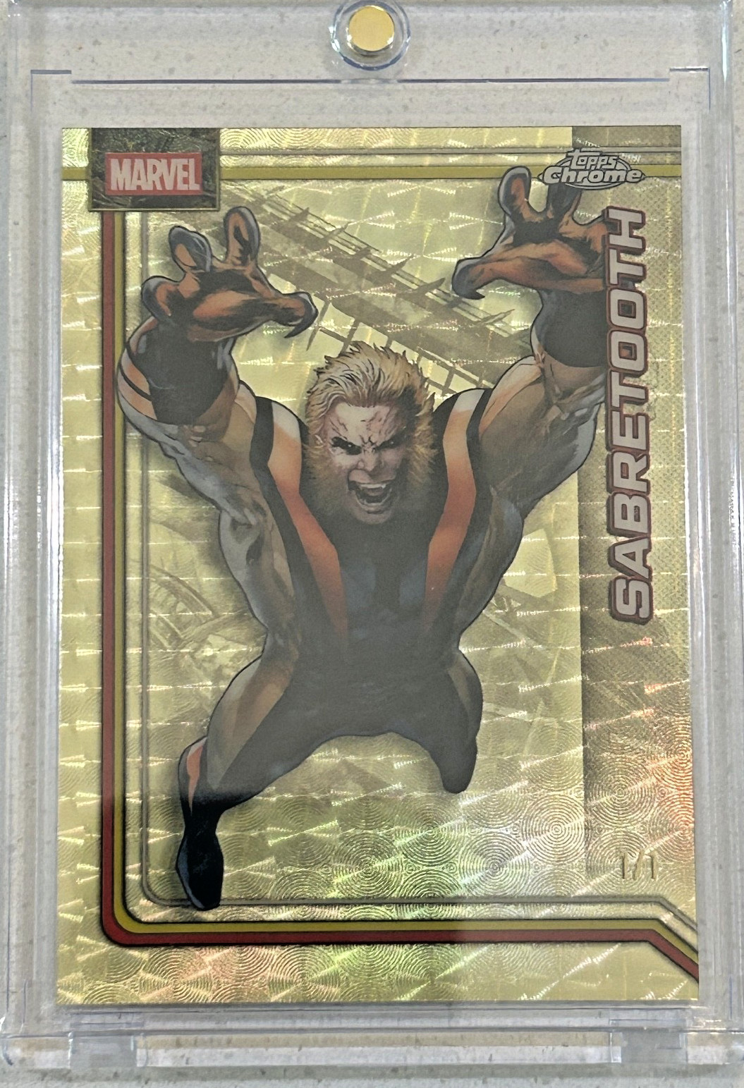 2026 Topps Chrome Marvel SABRETOOTH Superfractor 1/1