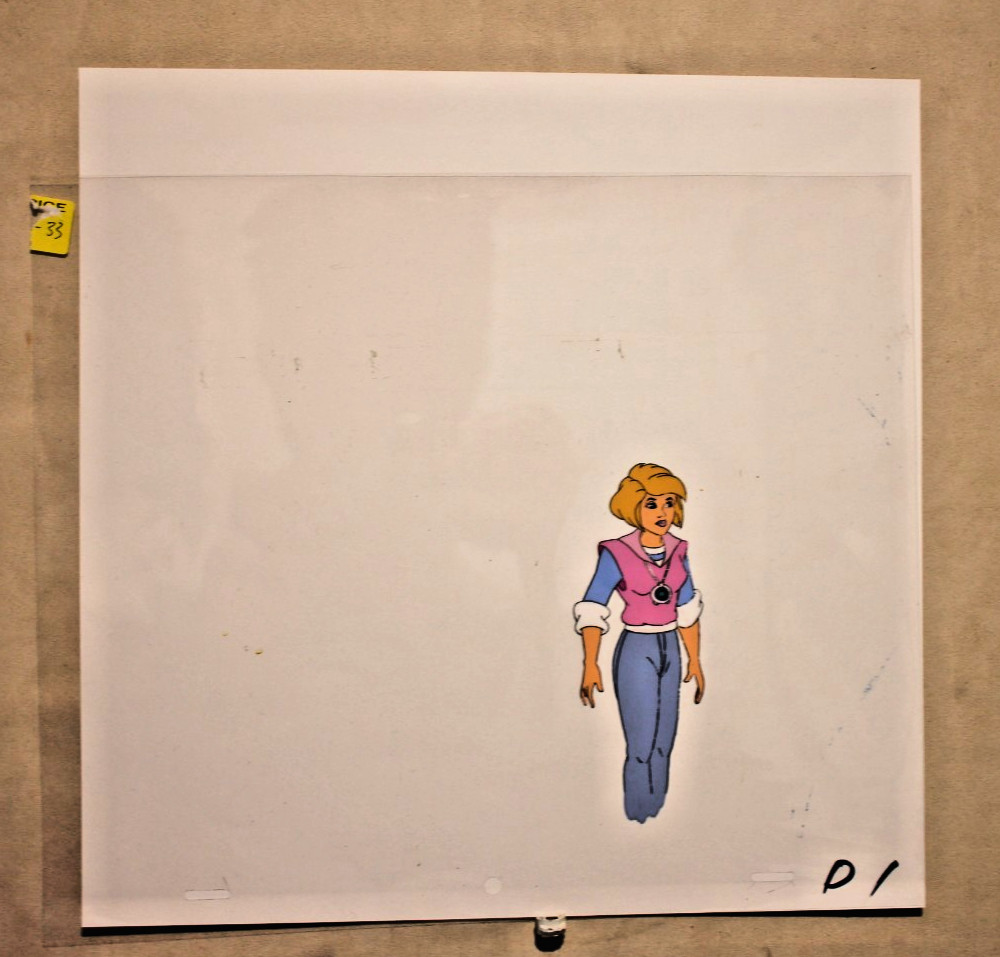 Vintage Original Hand Painted Speed Racer Animation Production Cel of TRIXY