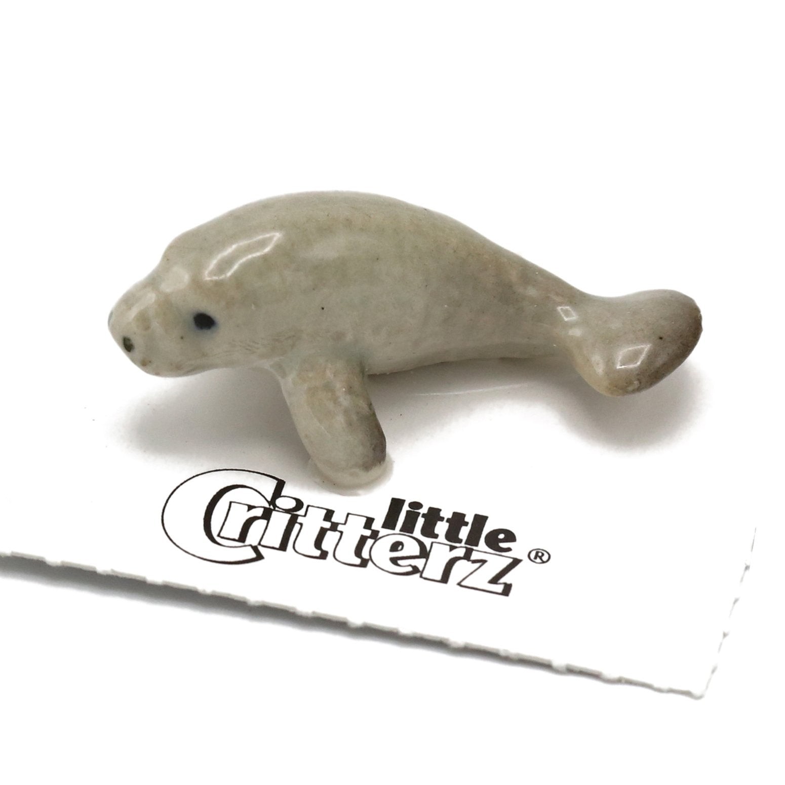 Little Critterz Manatee “Sirenia” – Home Decor – Miniature Porcelain Figurine