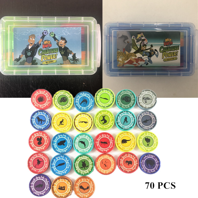 70 PCS Random Color Wild Kratts Novelty Power Discs