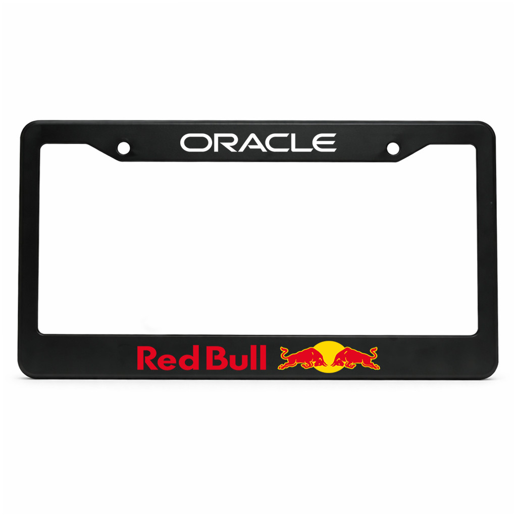 Oracle Red Bull US Size 12×6 in Aluminum Metal License Plate Frame Fans Gift