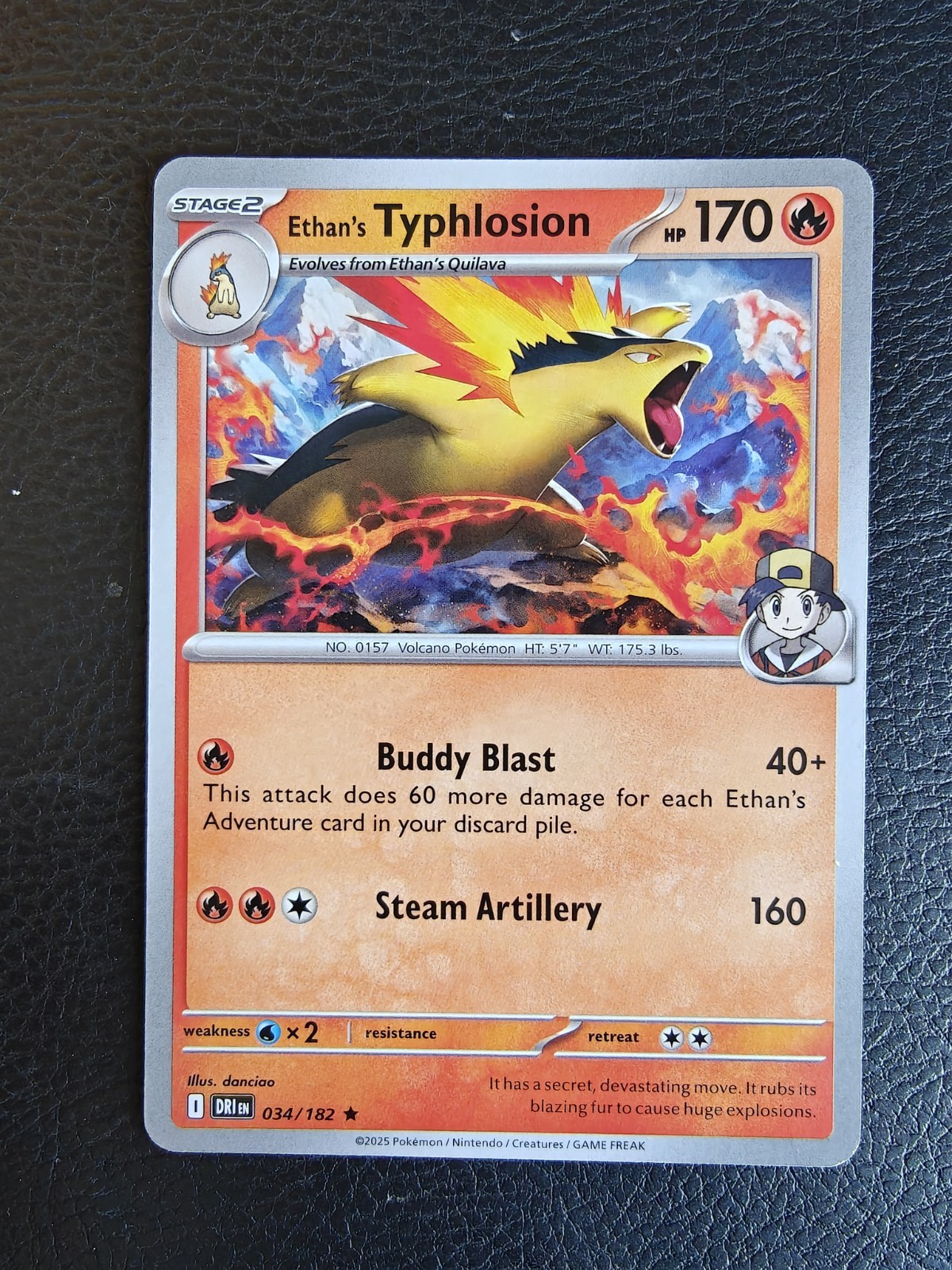 Pokémon TCG – Ethan’s Typhlosion 034/182 Non Holo Rare Destined Rivals
