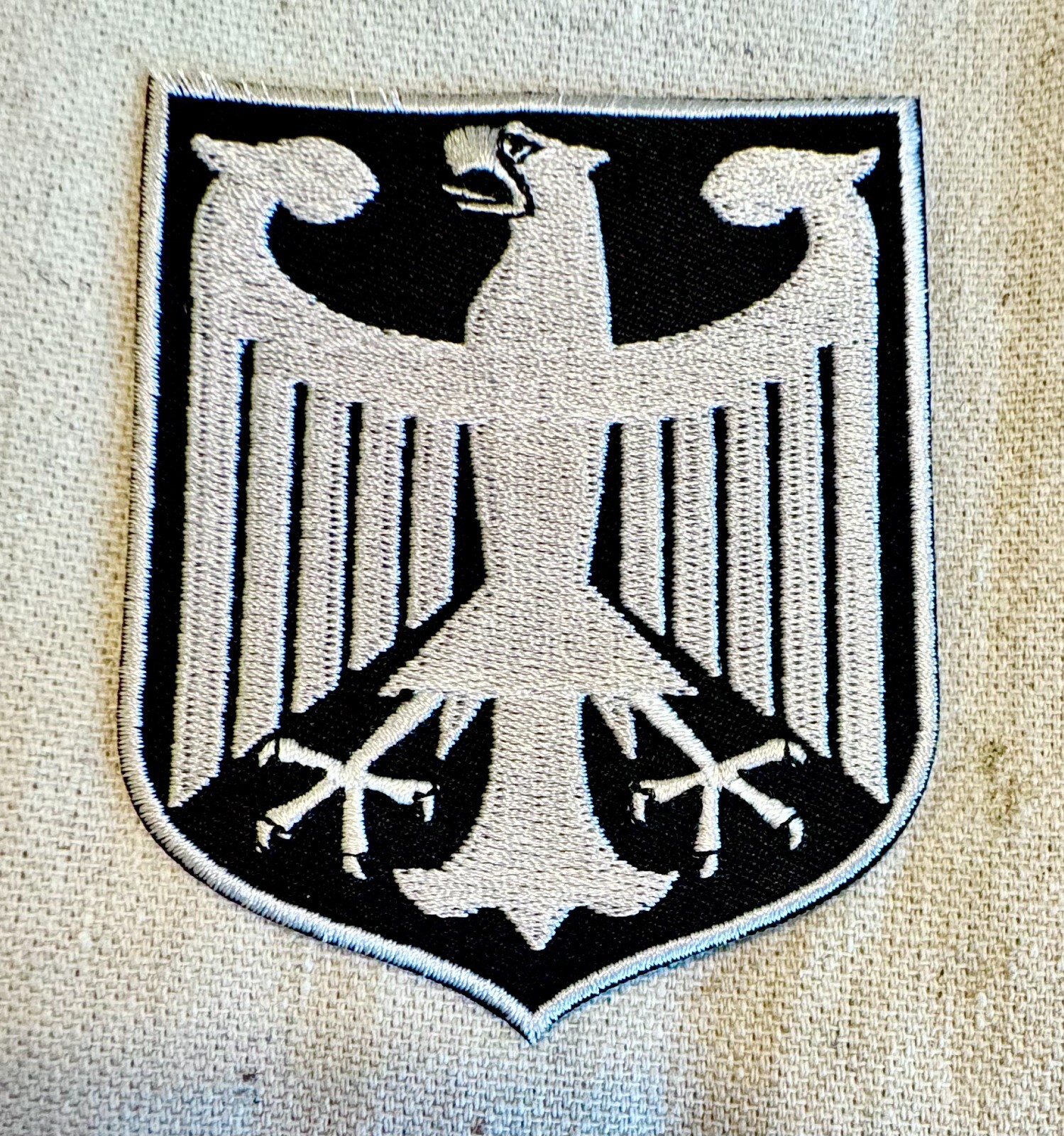 BLACK GERMAN embroidered PATCH GERMANY iron-on Bundesadler Aufnäher Deutschland