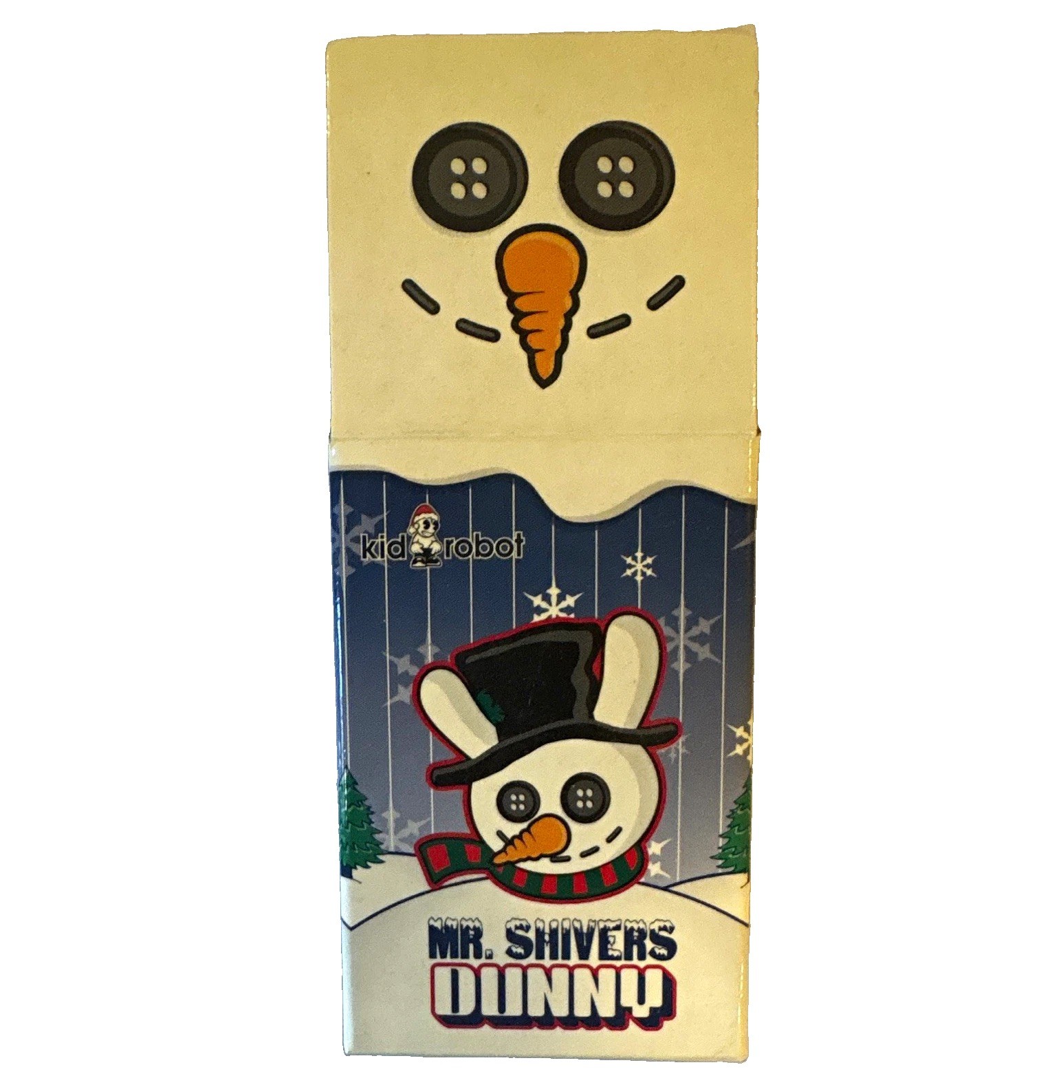 Kidrobot Sket-One Mr. Shivers Dunny Christmas Figure w/ Accessories Opened