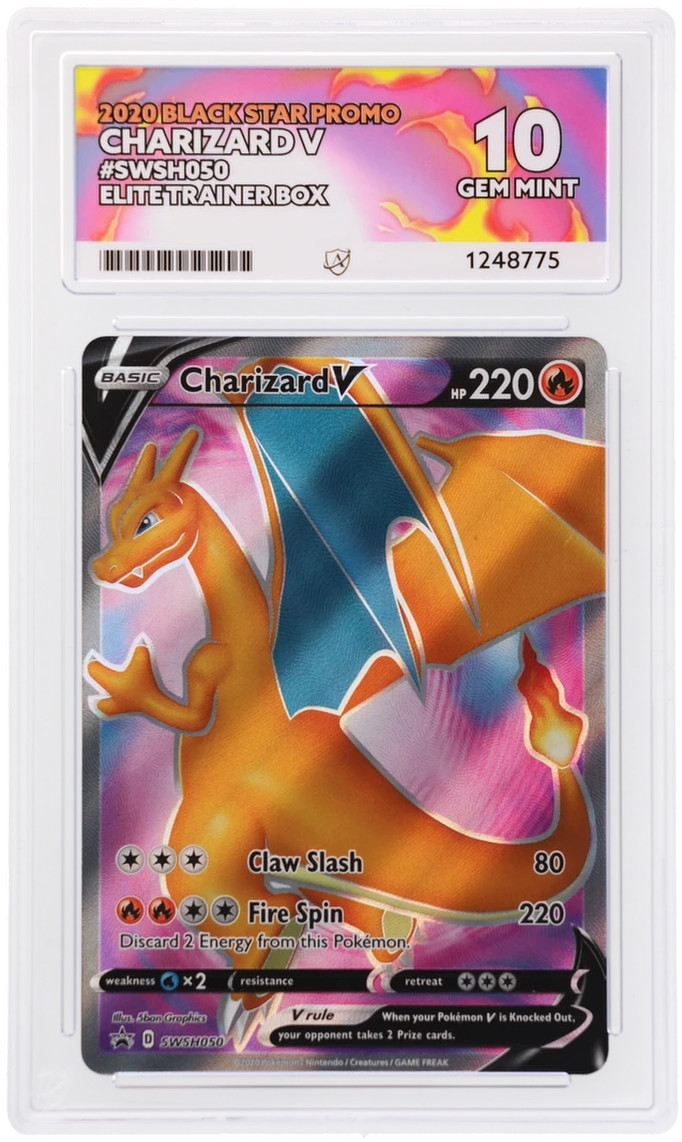 Ace 10 Charizard V SWSH050 Black Star Promo Gem Mint Pokemon