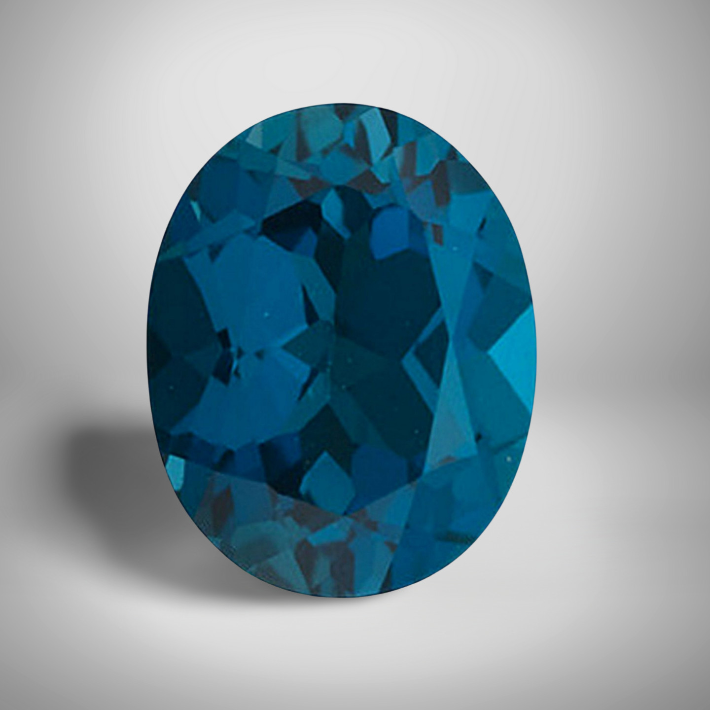 London Blue Topaz Oval Cut Gemstone 0.60 Cts – 6×4 mm Vivid Loose Gem