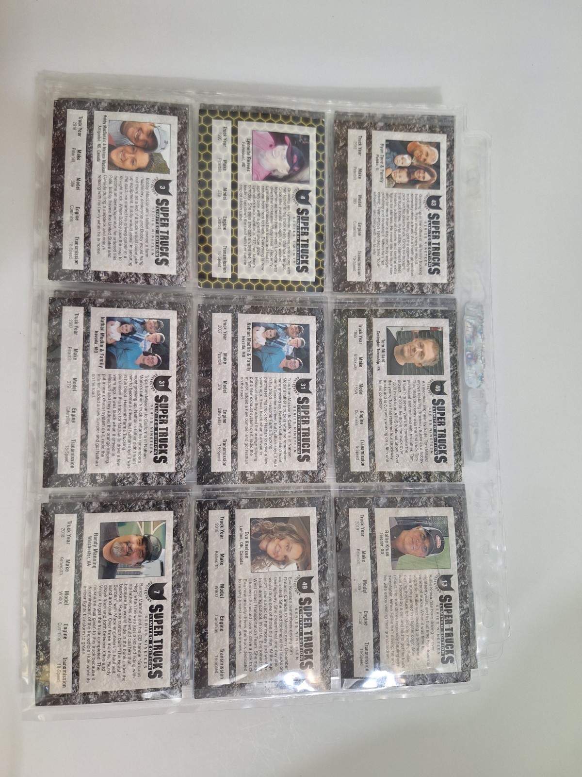 Super Trucks Limited Editions Trading Card Lot 142 Cards Multiple Series w/ Page