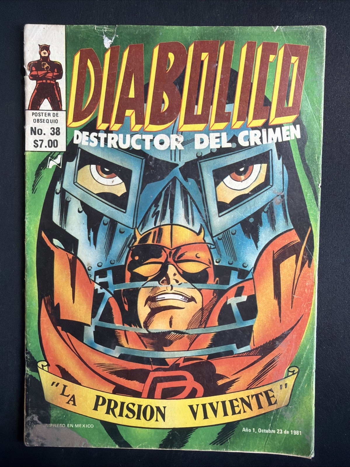 Diabolico #38 1981 Daredevil Comics In Spanish Mexico Foreign U.S. Seller G/VG