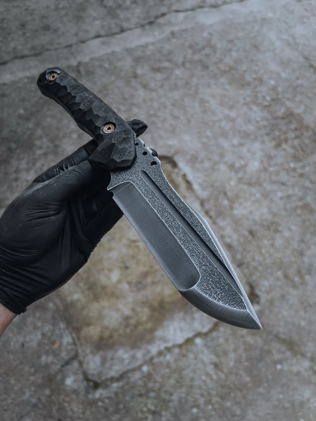 Desert Ridge Bowie & Shadow Tanto Handmade Knife Textured Handle Gift