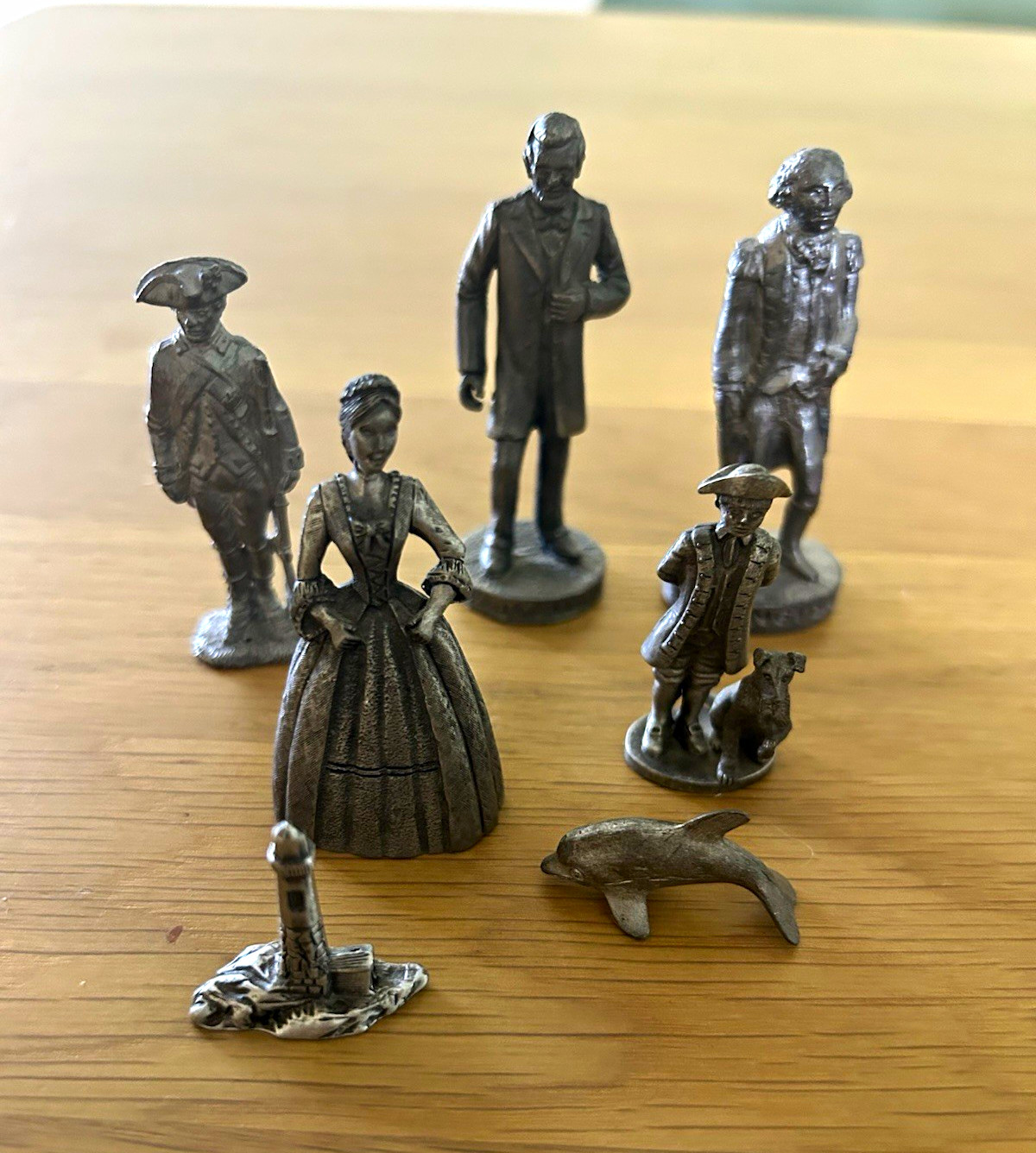 Pewter Mini Figurine Lot of 6