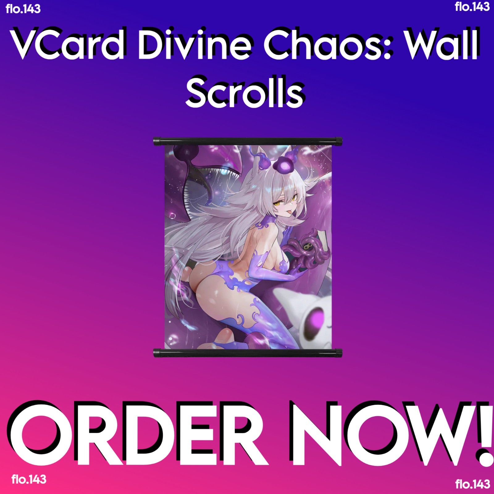 Gamersupps GG VCard Divine Chaos: Wall Scrolls: Nyanners | IN HAND | SOLD OUT