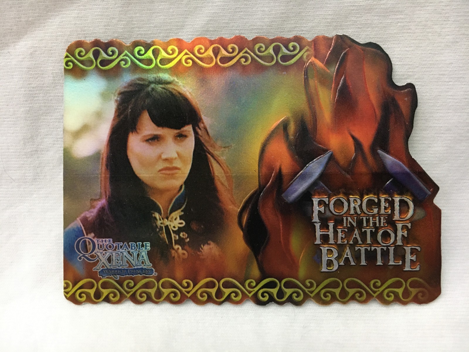 XENA Warrior Princess – THE QUOTABLE XENA Forged in the Heat of Battle Card F2