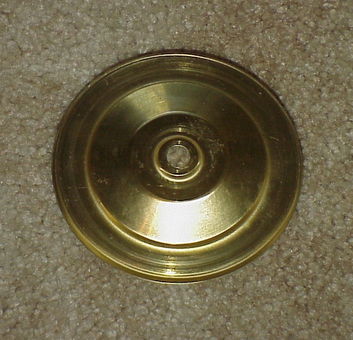 Pairpoint Reverse Painted Lamp Shade Cap in Brass