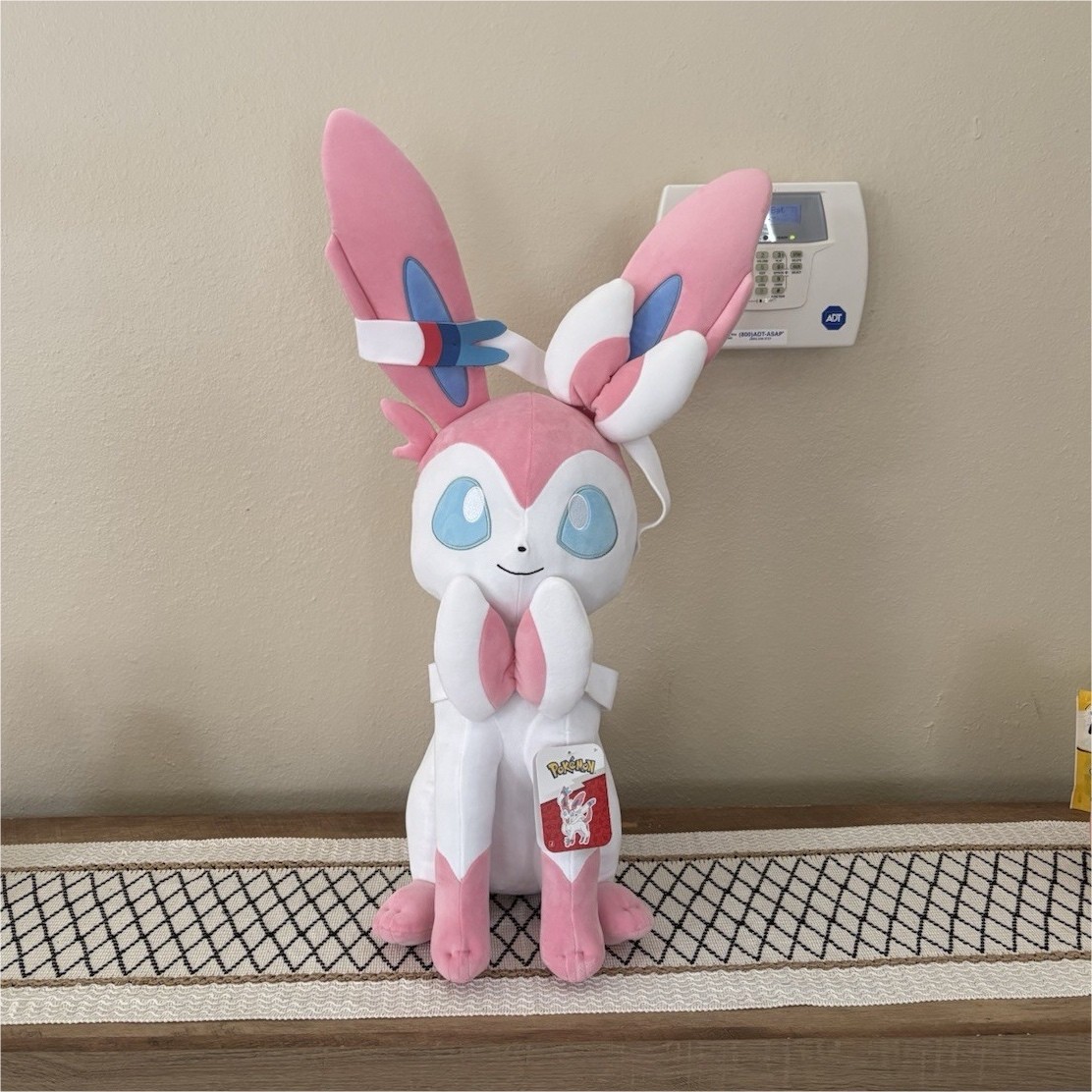 Pokémon Sylveon Plush Stuffed Animal Pink White Blue TARGET Collectible Toy 24”