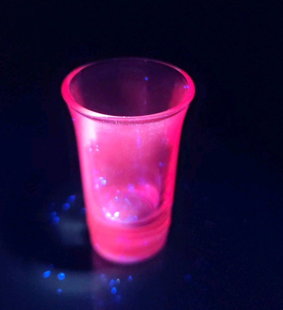 Vintage Selenium Pink Depression Glass Drinking 1 Shot Glass 3″ Tall