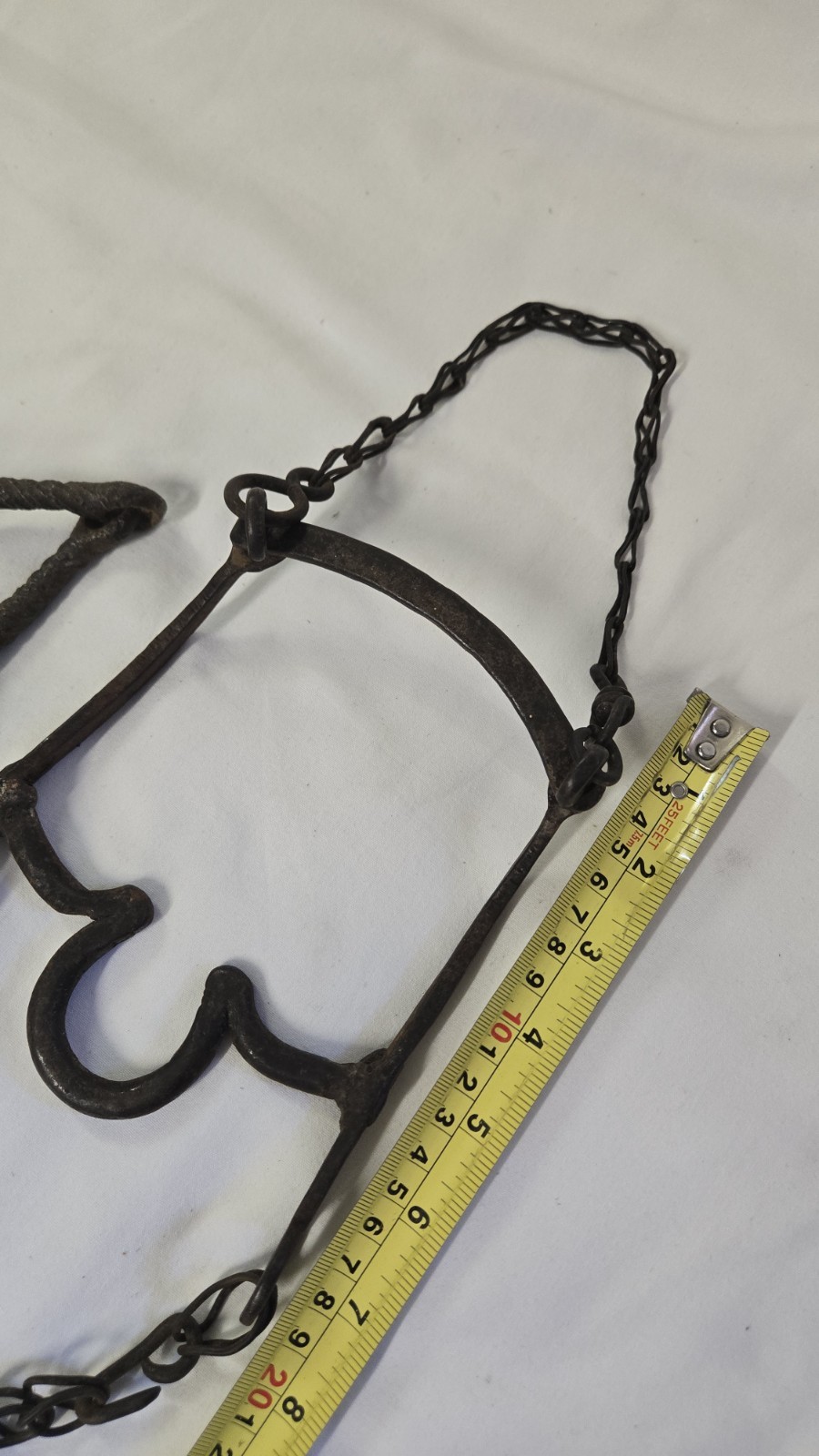 Antique Primative Rusty Metal Horse Bridle Bit Blacksmith Tack Equestrian