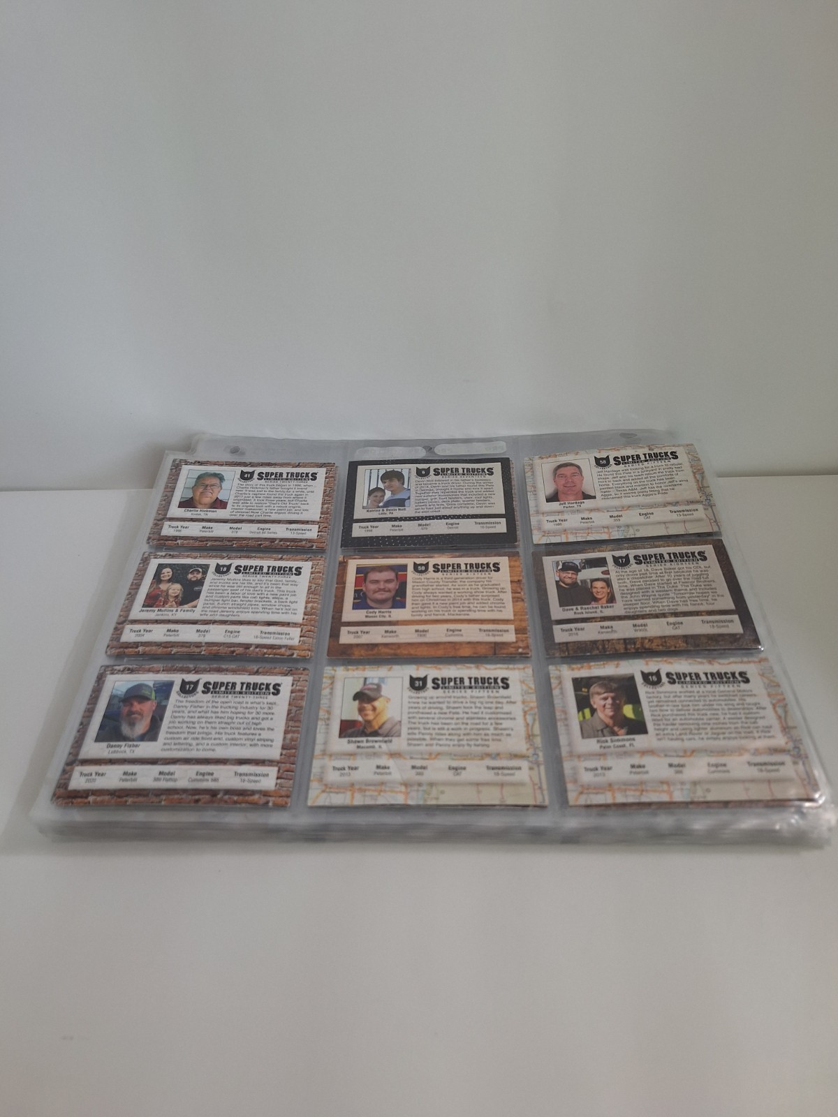 Super Trucks Limited Editions Trading Card Lot 142 Cards Multiple Series w/ Page