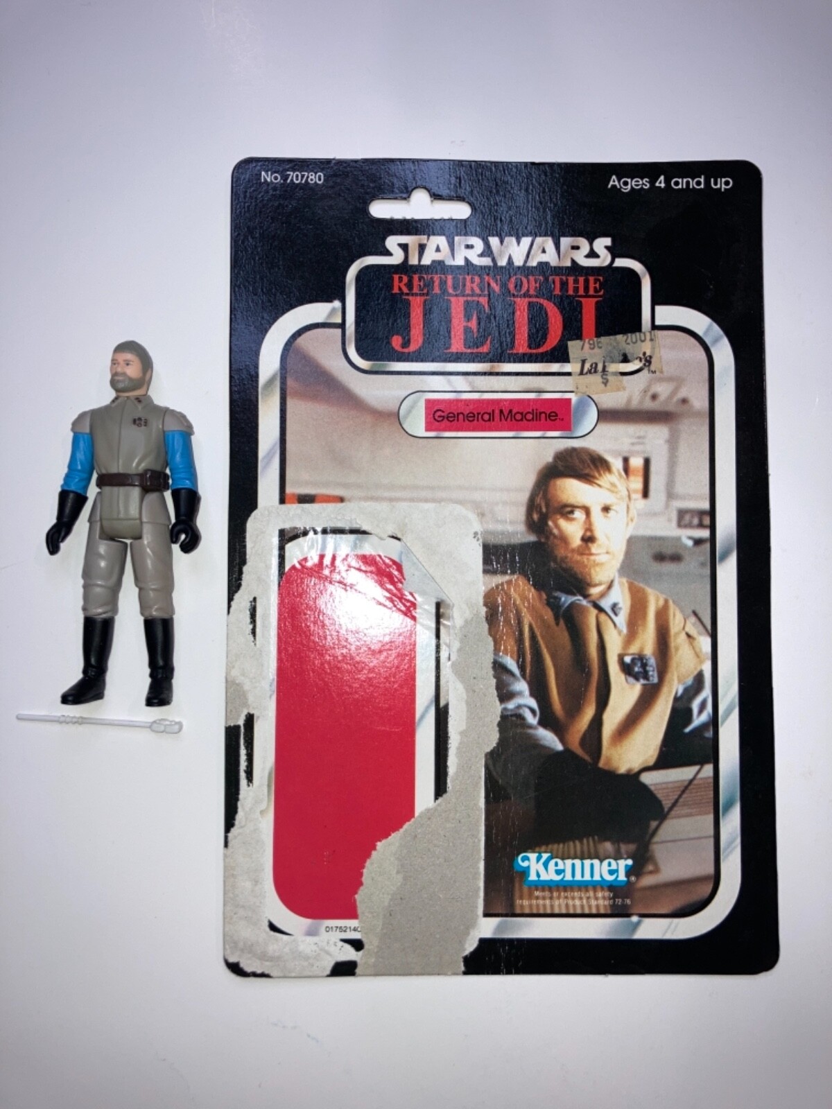 Vintage Star Wars ROTJ 1983 General Madine Complete Card Back 65