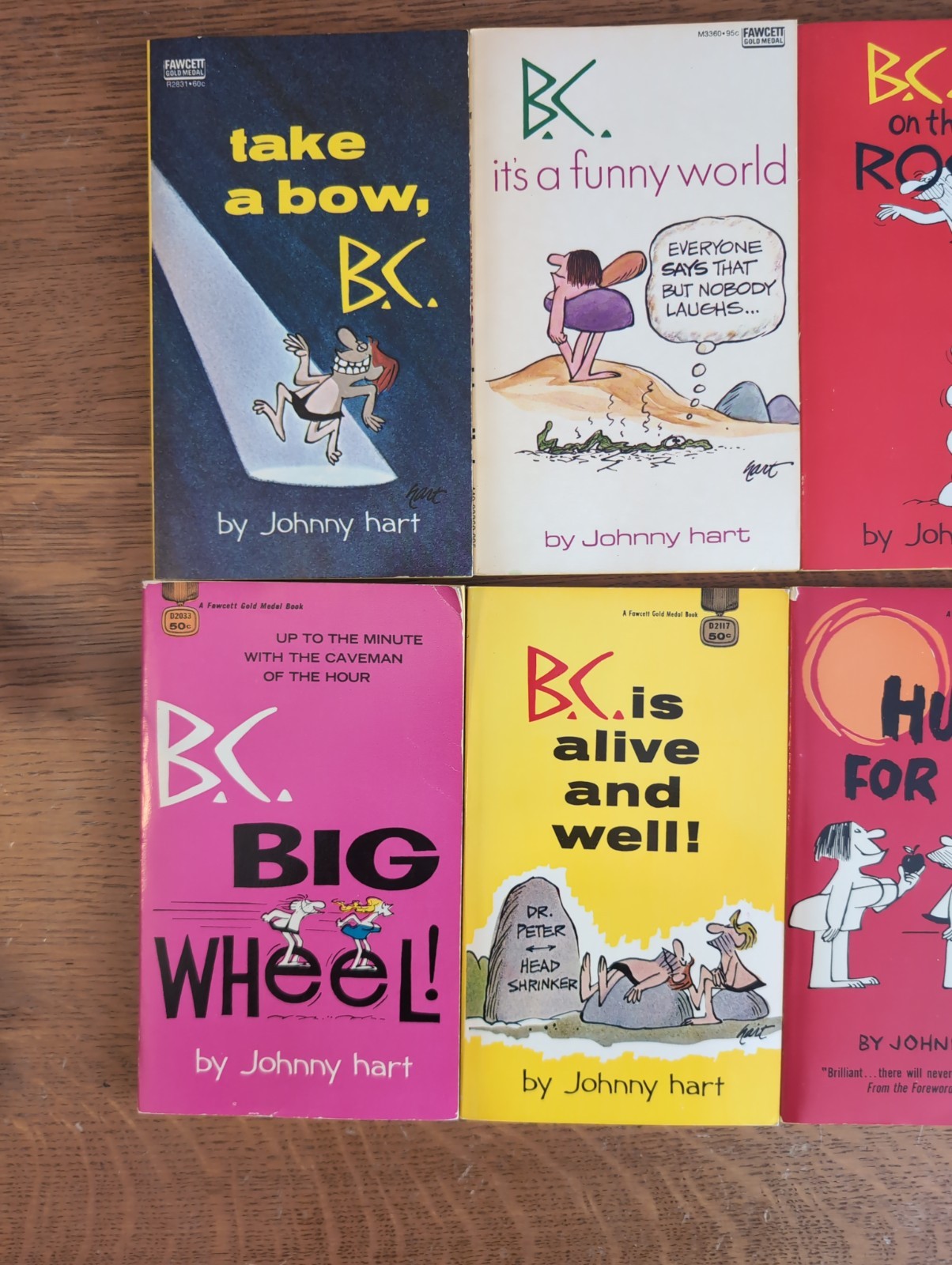 Lot of 12 Johnny Hart B.C. Paperback Books Vintage Paperback 60s 70s Fawcett