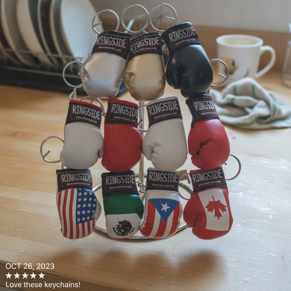 Ringside Mini Boxing Glove Keyring – A Stylish Nod to the Boxing World