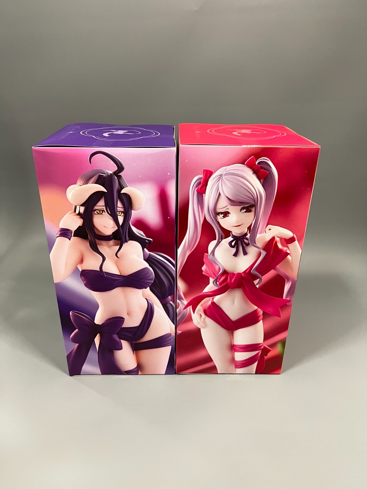 Shalltear Bloodfallen & Albedo BiCute Ribbons Figure Overlord FuRyu Japan SET