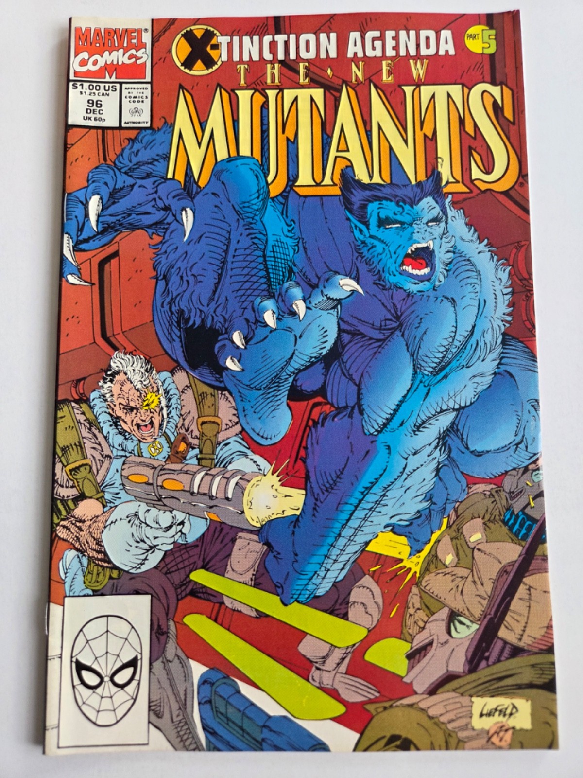 THE NEW MUTANTS #96 (1990) X-TINCTION AGENDA! CABLE! ROB LIEFELD COVER & ART