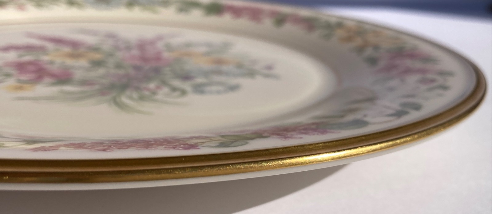 Beautiful Lenox Constitution Plate 1993 Limited Edition Fine Ivory China Floral