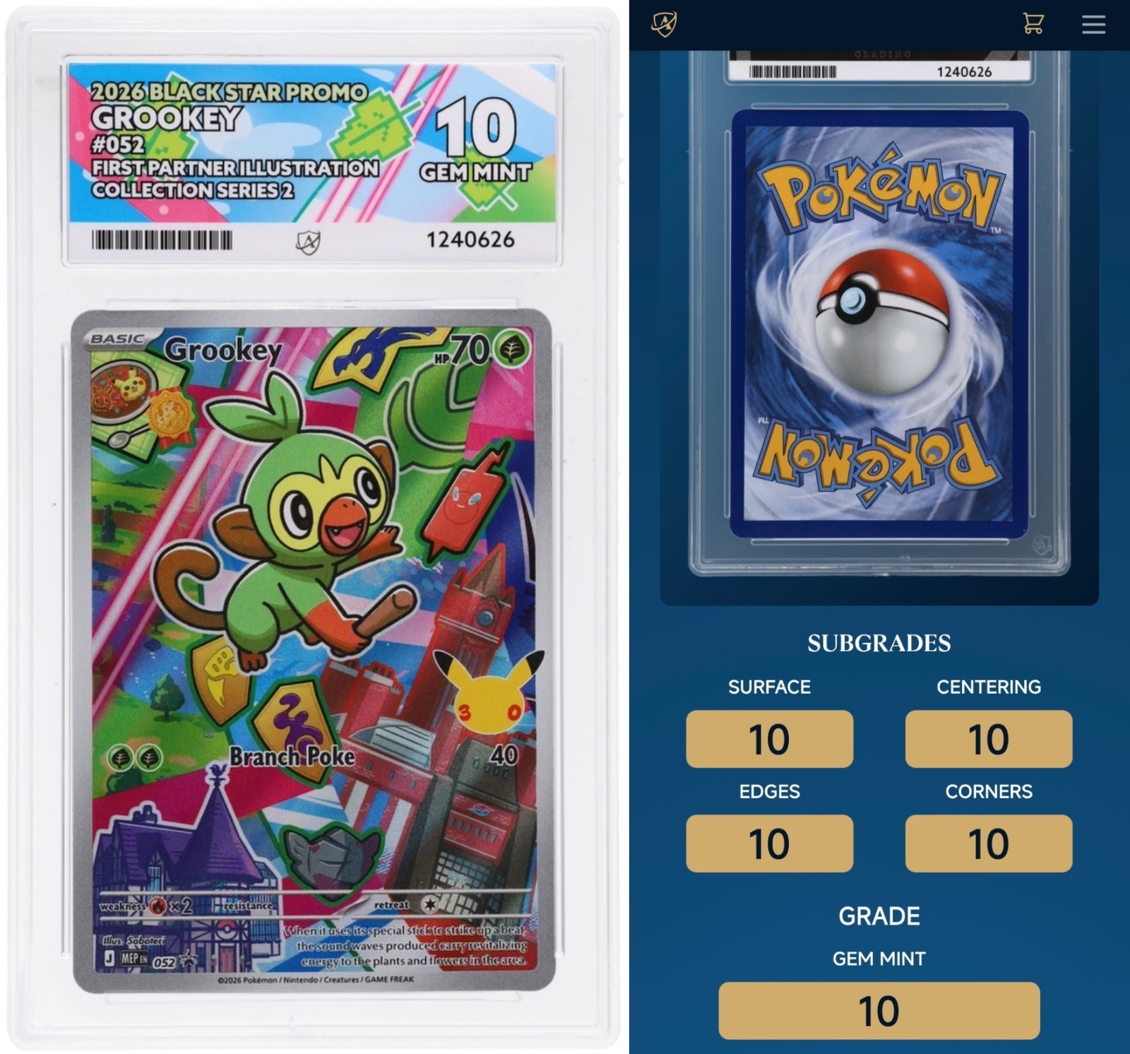 Sequential set Pokemon First Partner Illustration Collection Series 2 ACE 10