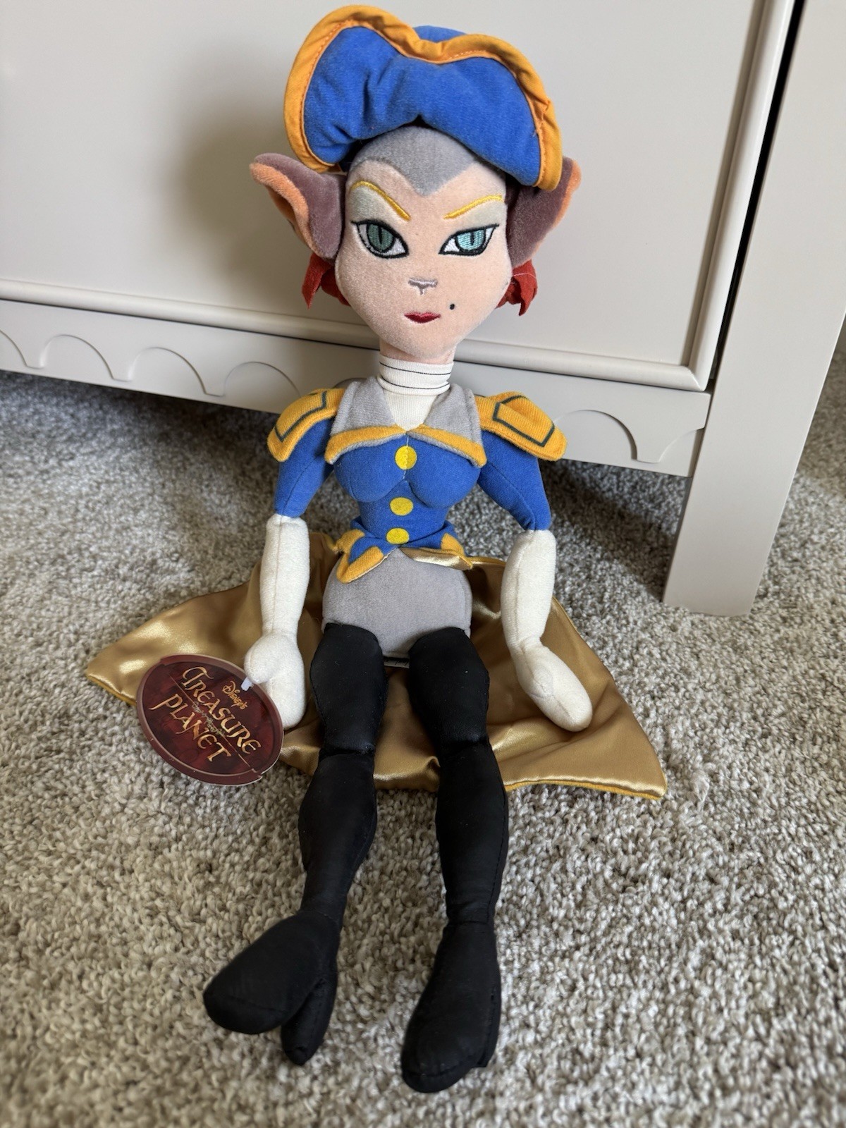 Captain Amelia Treasure Planet 18-inch Plush Toy Vintage Disney Store NWT