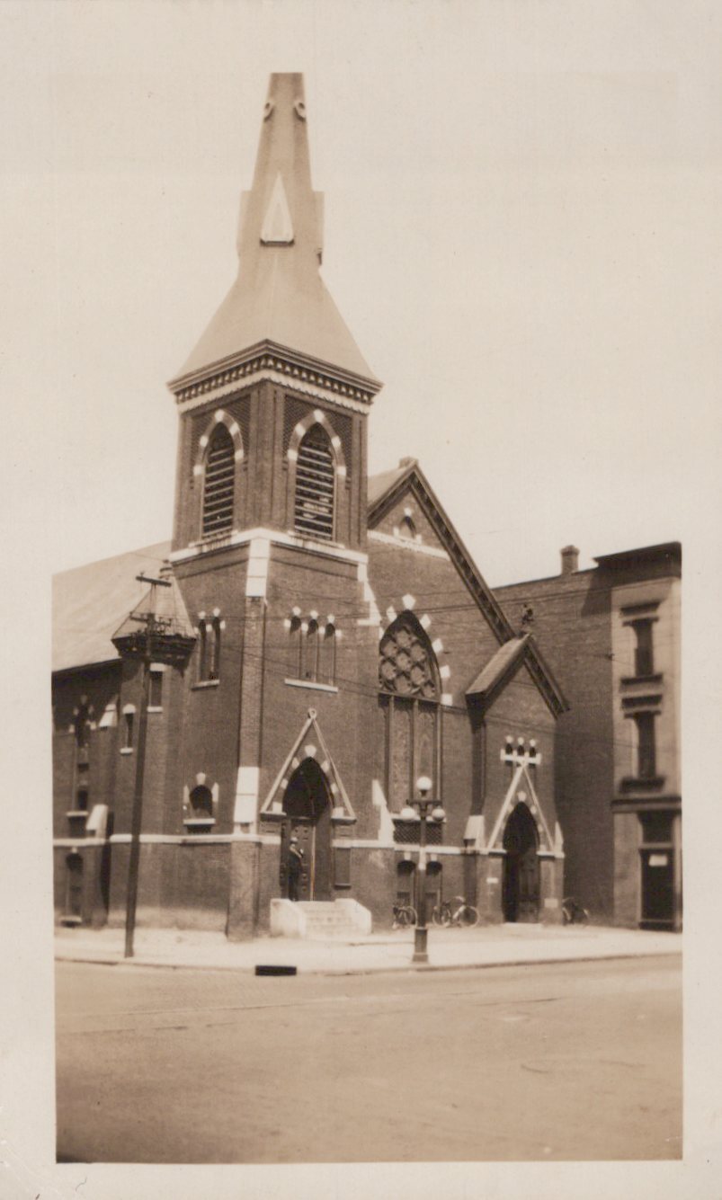 Antique 1925 Decatur Lutheran Church Architecture Original Rare Photo