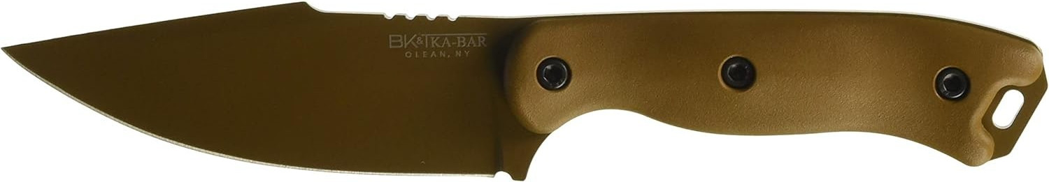 4.5″ Drop Point Fixed Blade Knife, Flat Dark Earth 1095 Carbon Steel, Durable