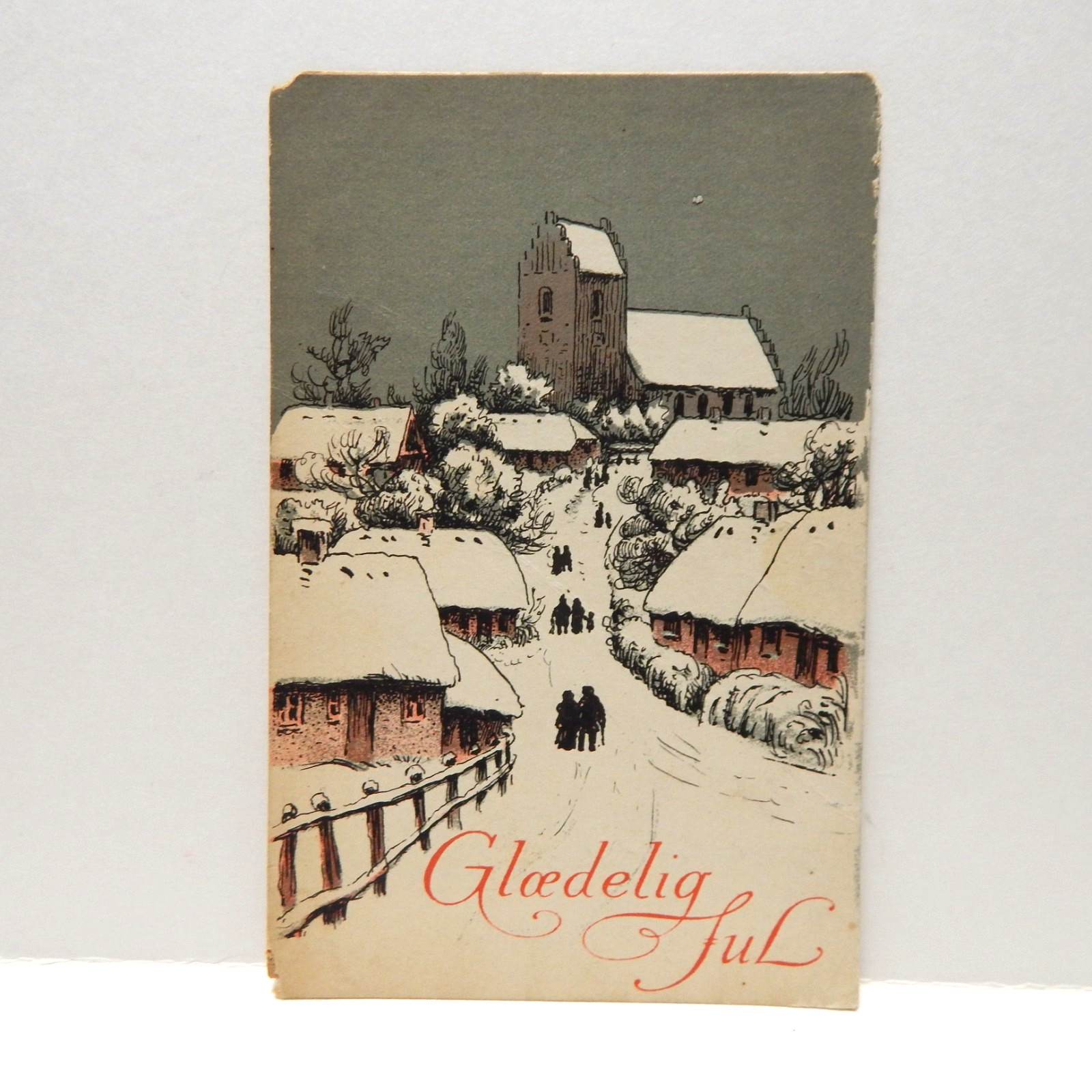 Norway Gloedelig Jul Greetings Postcard
