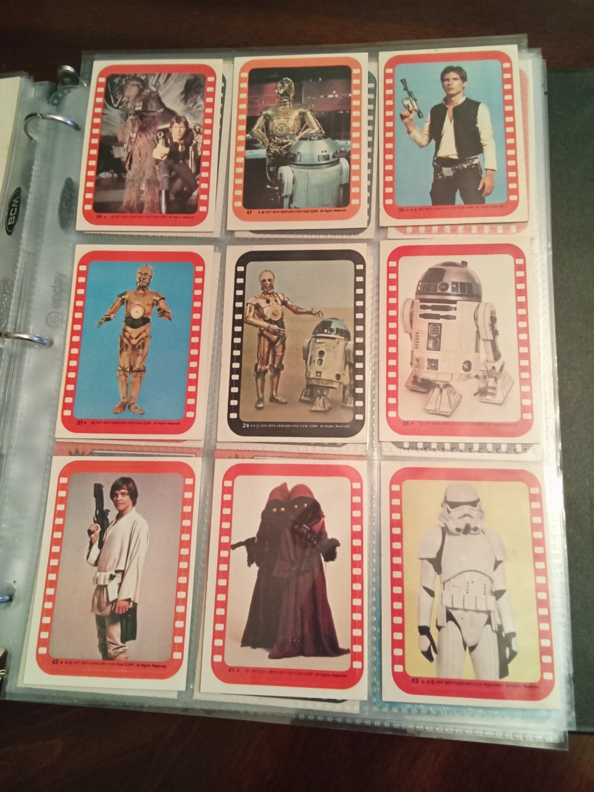STAR WARS STICKERS 1977-78 Bundle 🎯