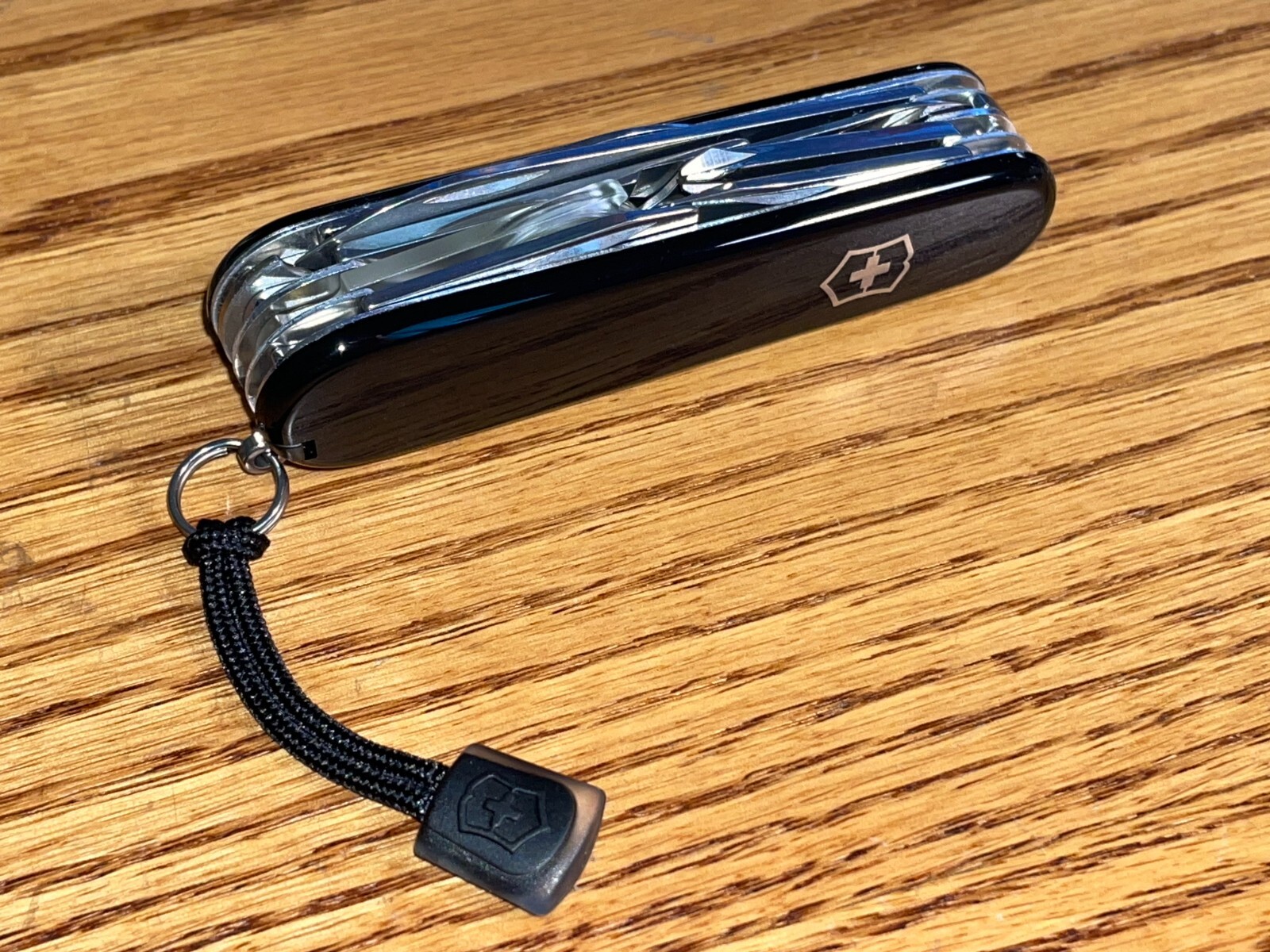 New Victorinox Swiss Army 91mm Knife EXPLORER BLACK 1.6703.3-X1 53793