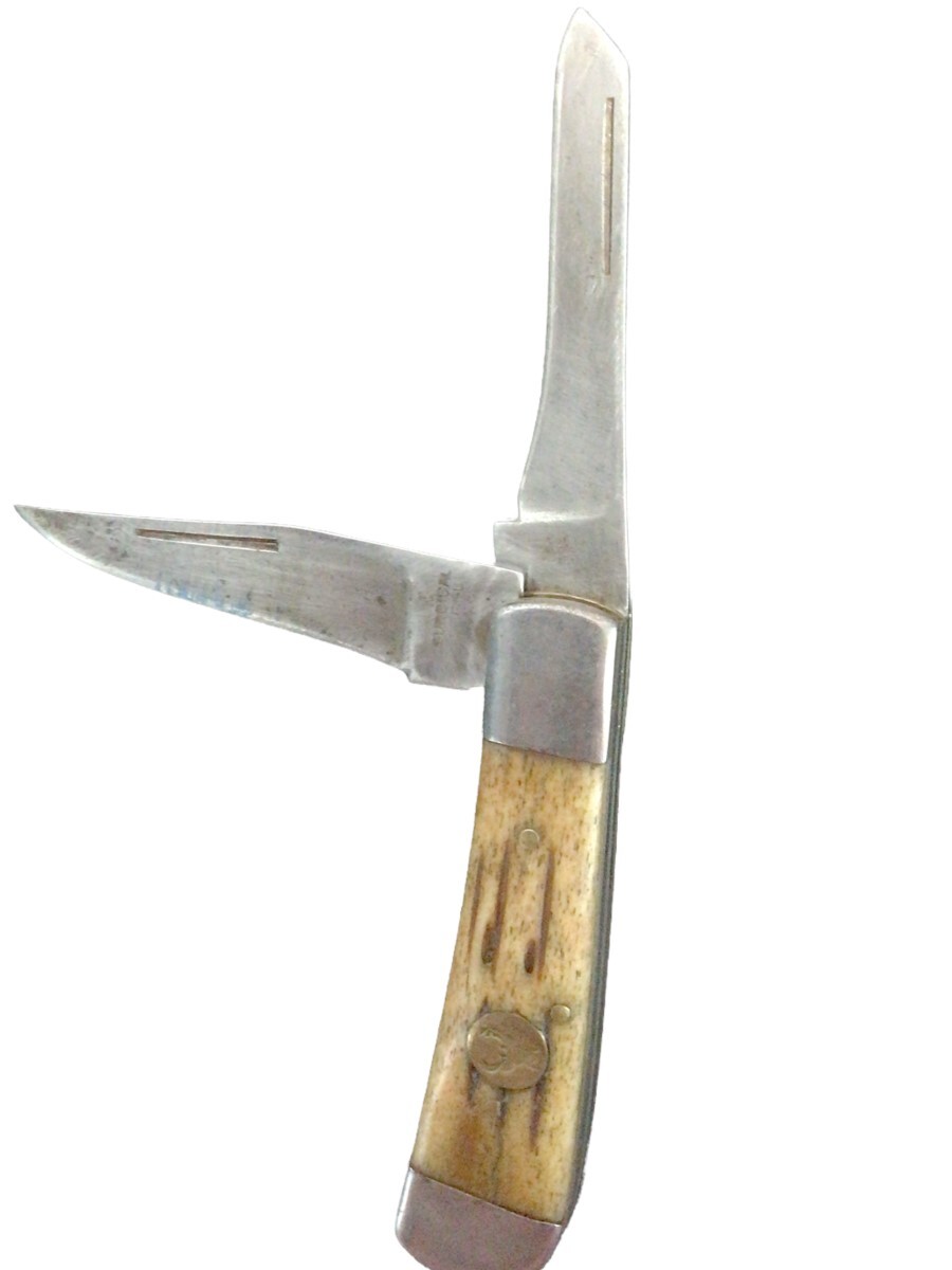 Vintage 2 Blade Pocket Knife – Brand Unknown – See Pictures (FVS009054)