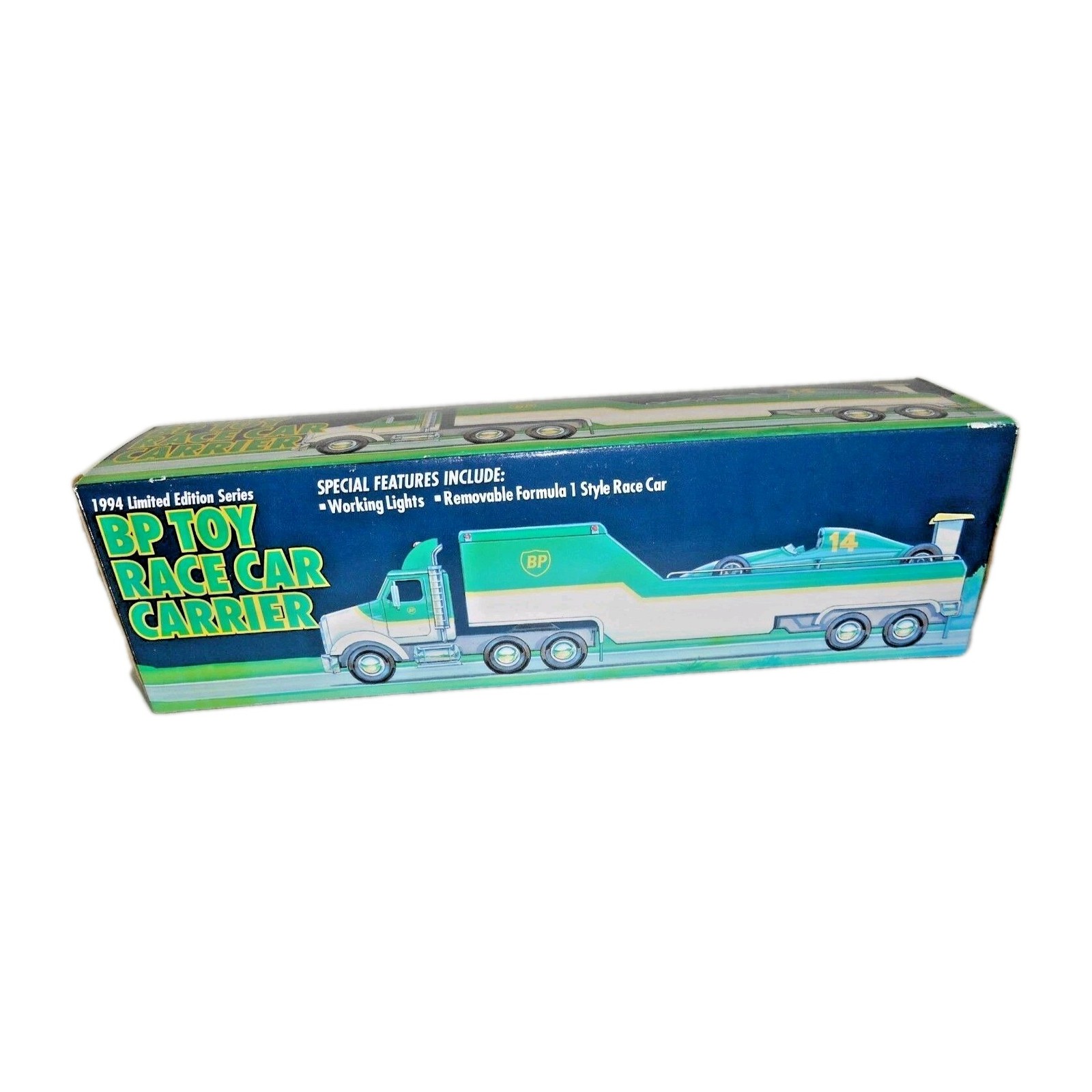 BP Race Car Carrier 1994 TOY TRUCK Limited Edition Series NIB Vintage